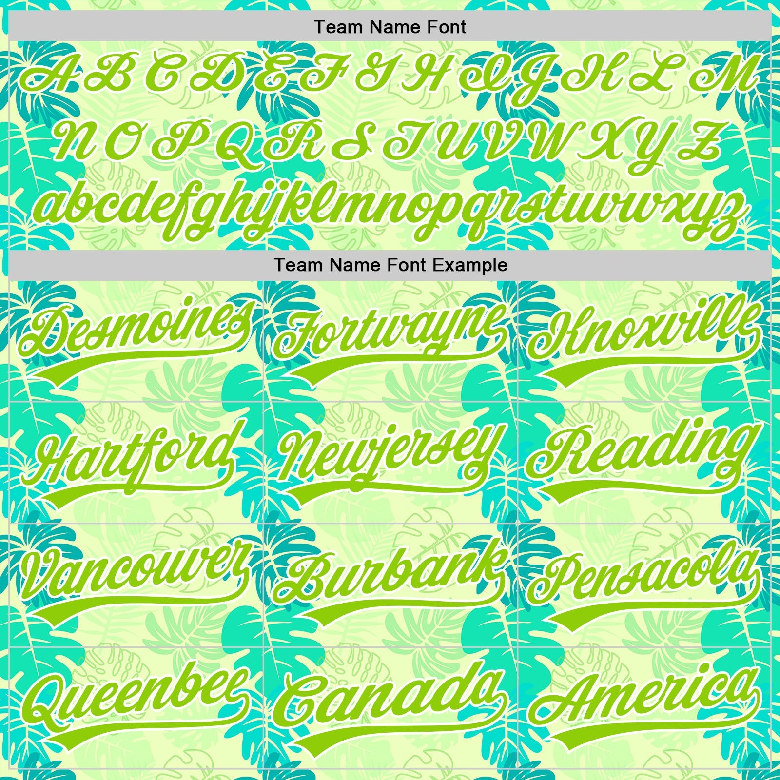 Custom Pea Green Neon Green-White 3D Tropical Hawaii Jungle Leaves Authentic Baseball Jersey view 4