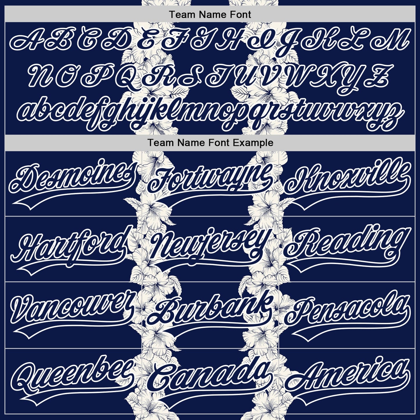 Custom Navy White 3D Tropical Hawaii Leaves And Flower Authentic Baseball Jersey view 4