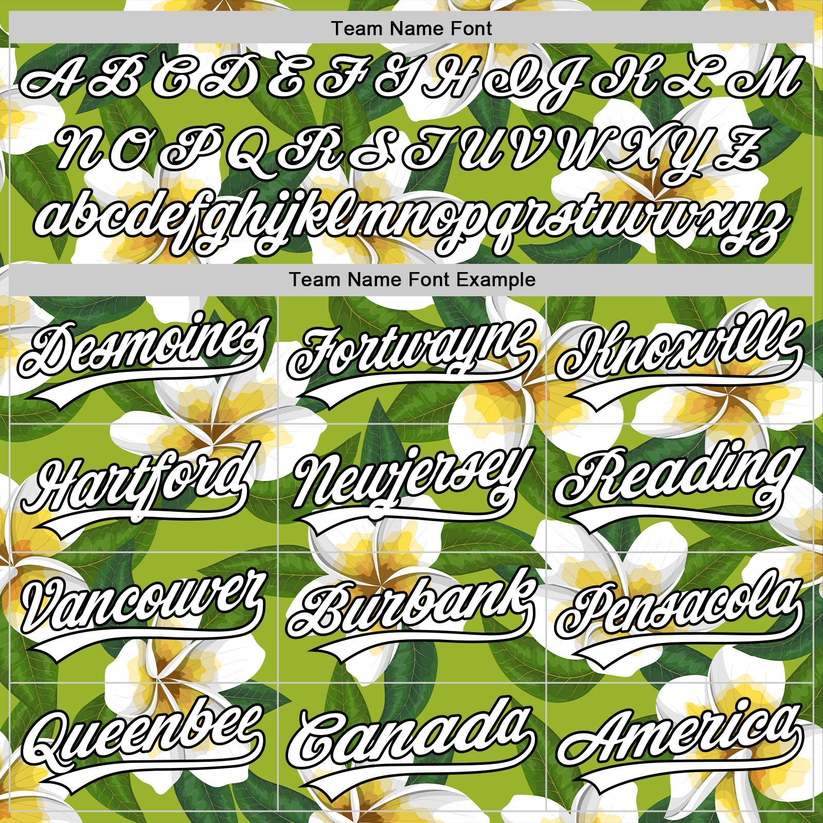 Custom Green White-Black 3D Tropical Hawaii Jungle Leaves And Flower Authentic Baseball Jersey view 4
