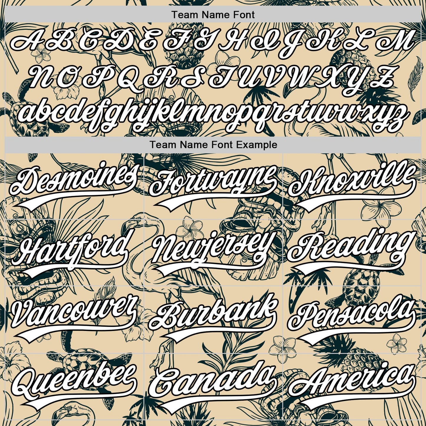 Custom City Cream White-Black 3D Tropical Hawaii Plant And Flamingo Authentic Baseball Jersey view 4