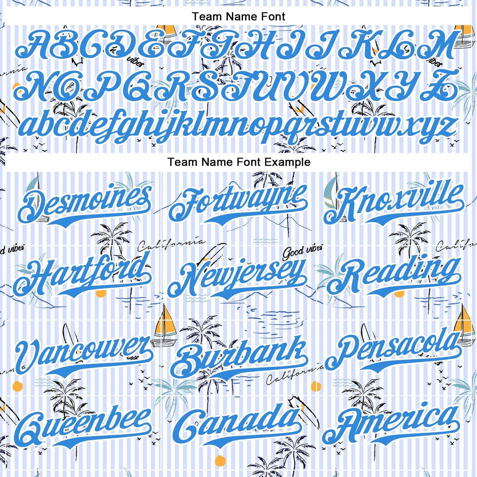 Custom White Electric Blue 3D Hawaii Beach Tropical Palm Tree Authentic Baseball Jersey view 4