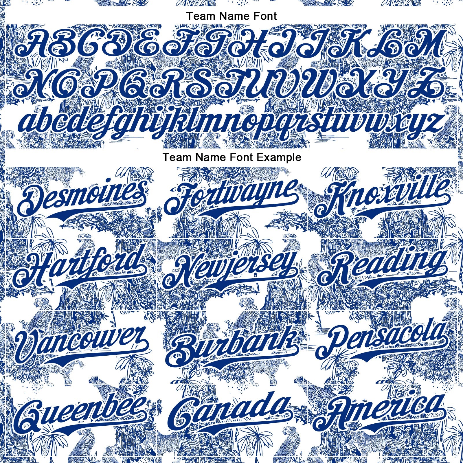 Custom White Royal 3D Hawaii Tropical Jungle Leopard Authentic Baseball Jersey view 4