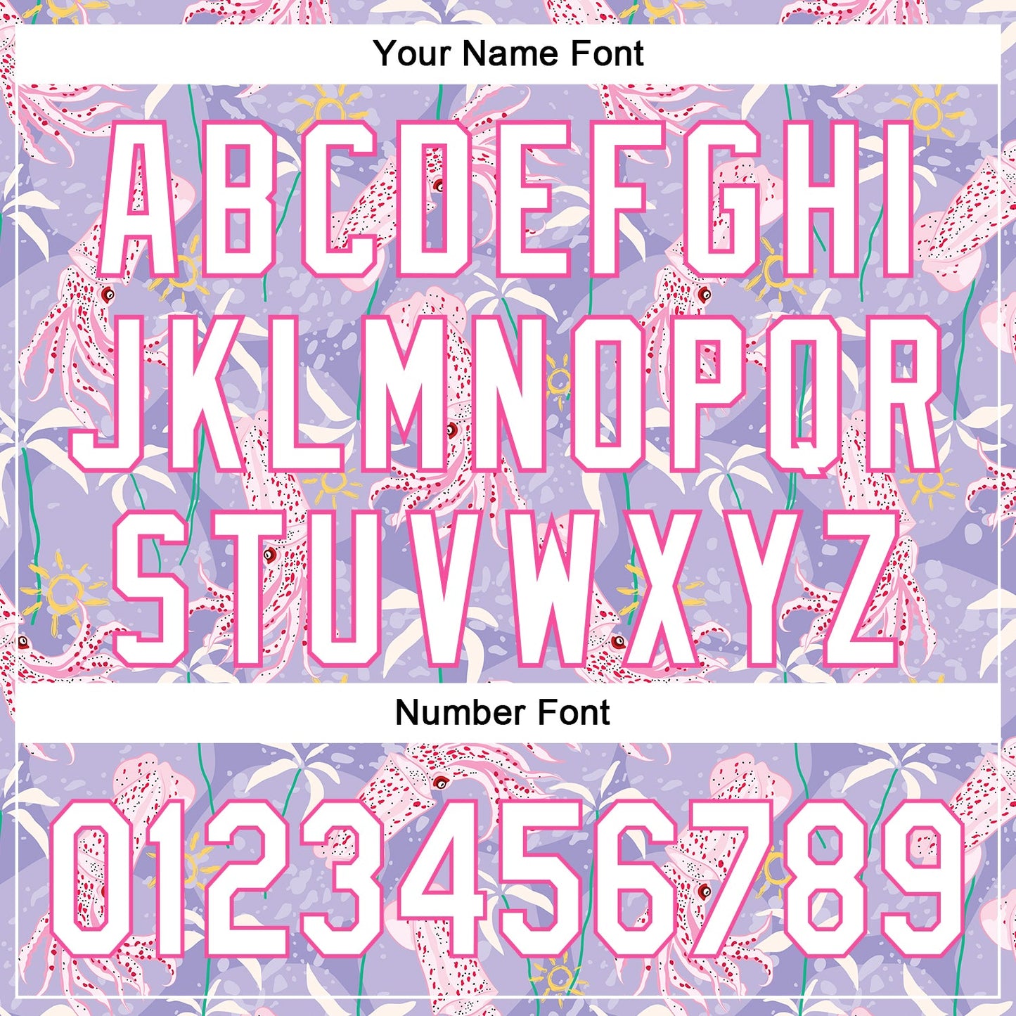 Custom Light Purple White-Pink 3D Hawaii Beach Tropical Octopus Authentic Baseball Jersey view 5