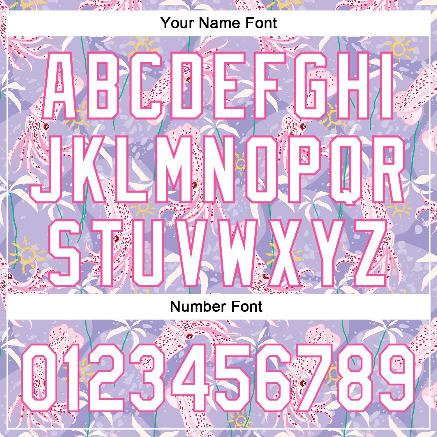 Custom Light Purple White-Pink 3D Hawaii Beach Tropical Octopus Authentic Baseball Jersey view 5