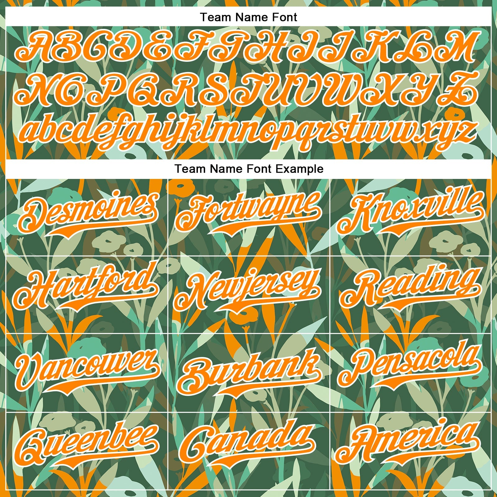 Custom Green Bay Orange-White 3D Hawaii Tropical Leaves And Flowers Authentic Baseball Jersey view 4