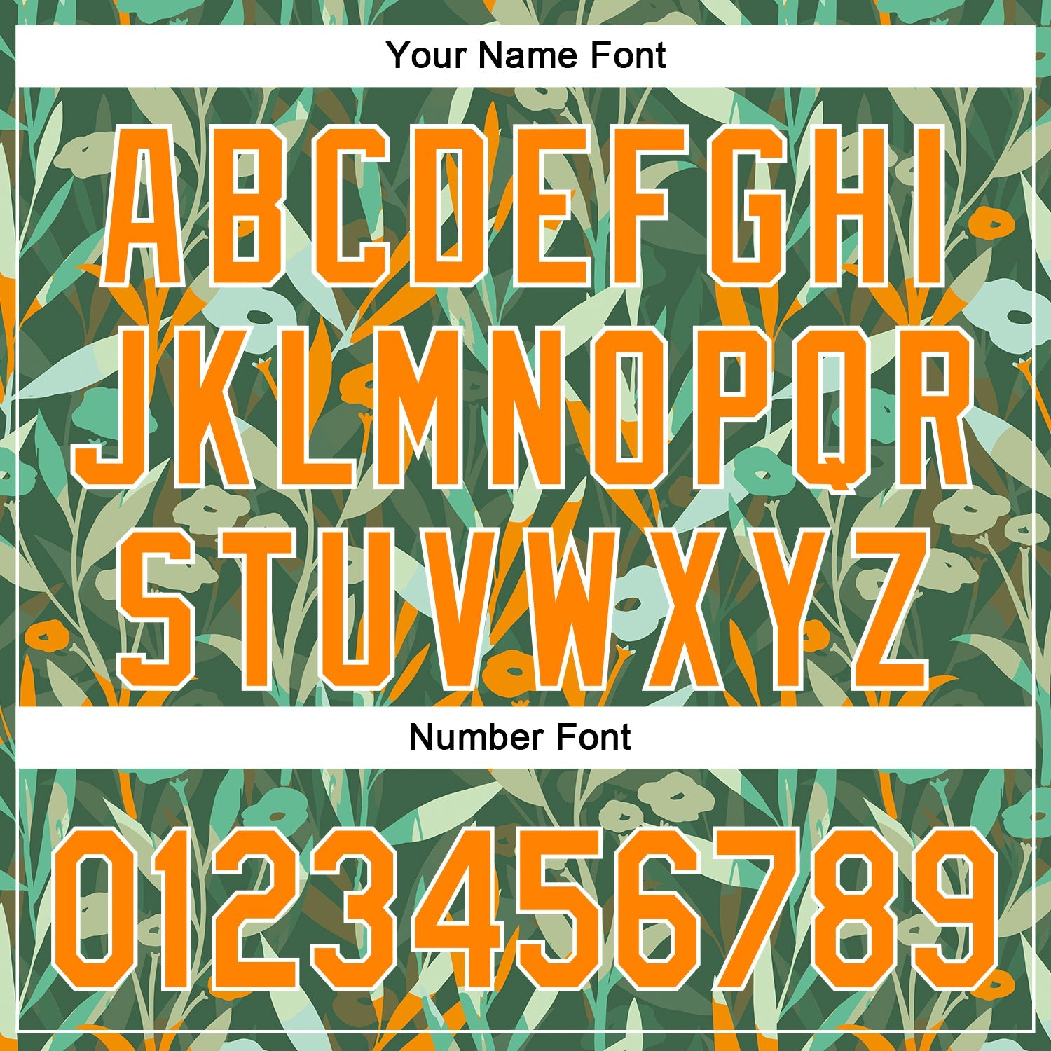 Custom Green Bay Orange-White 3D Hawaii Tropical Leaves And Flowers Authentic Baseball Jersey view 5