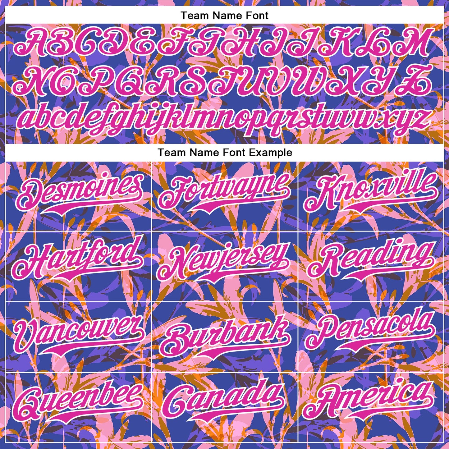 Custom Purple Deep Pink-White 3D Hawaii Tropical Flower Authentic Baseball Jersey view 4
