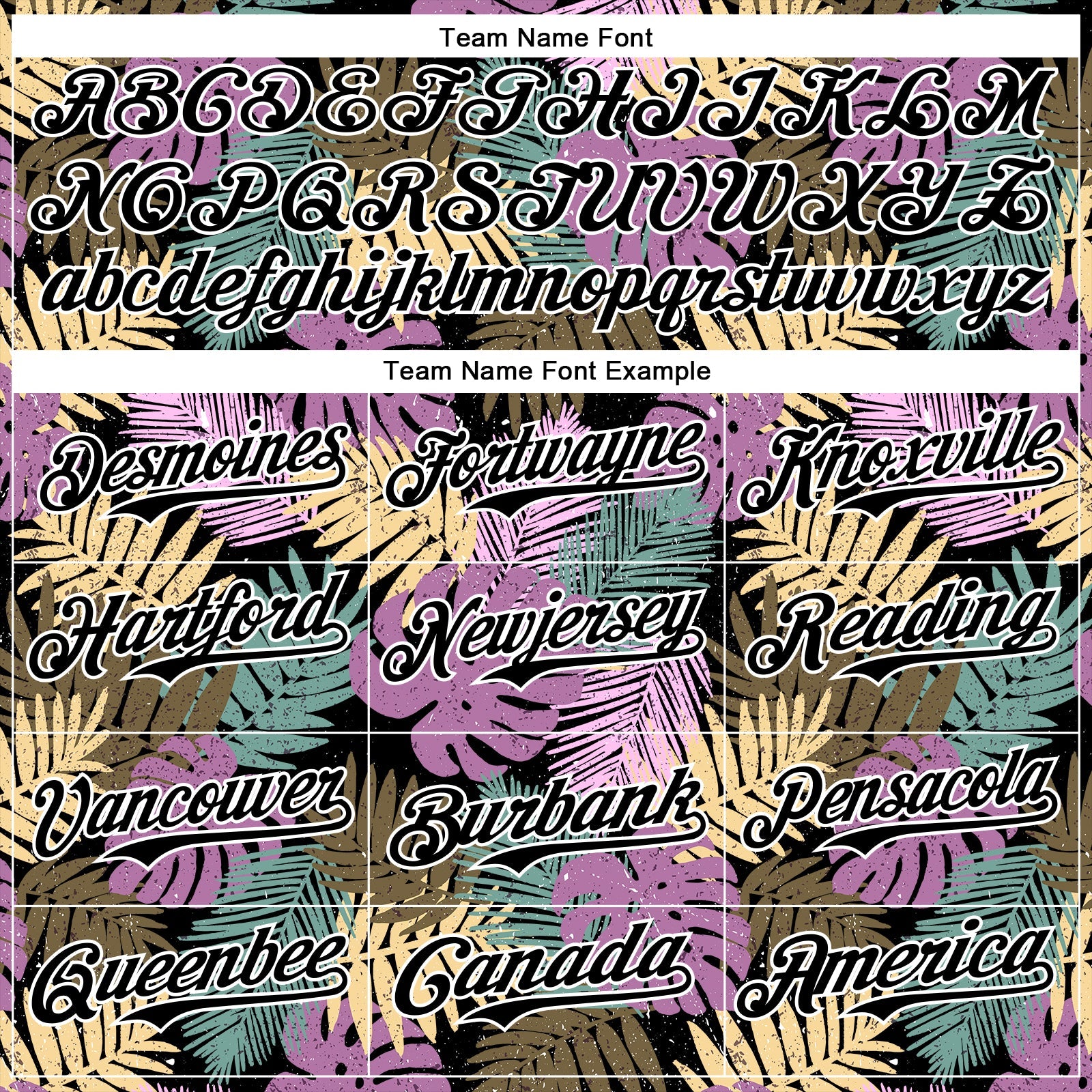 Custom Black White 3D Hawaii Tropical Palm Leaves Authentic Baseball Jersey view 4