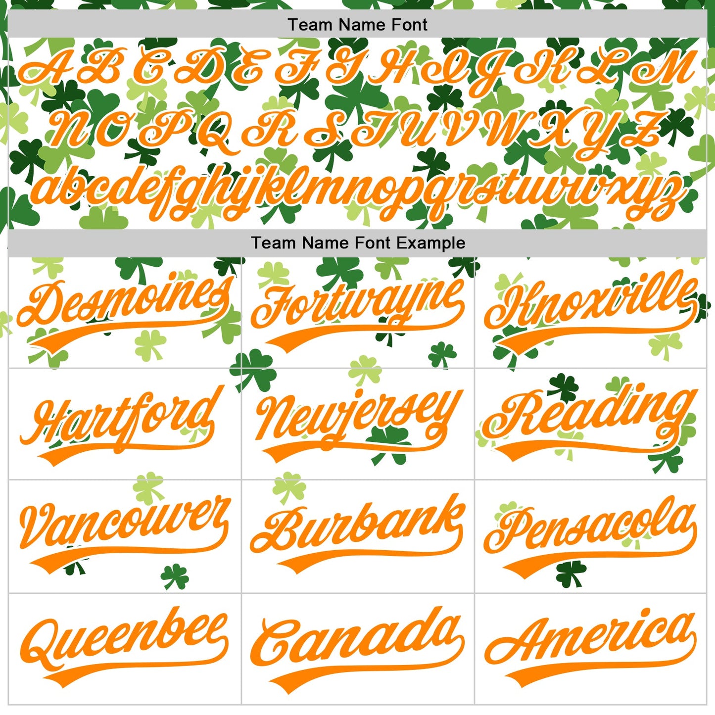 Custom White Bay Orange-Green 3D St. Patrick's Day Shamrock Authentic Baseball Jersey view 4