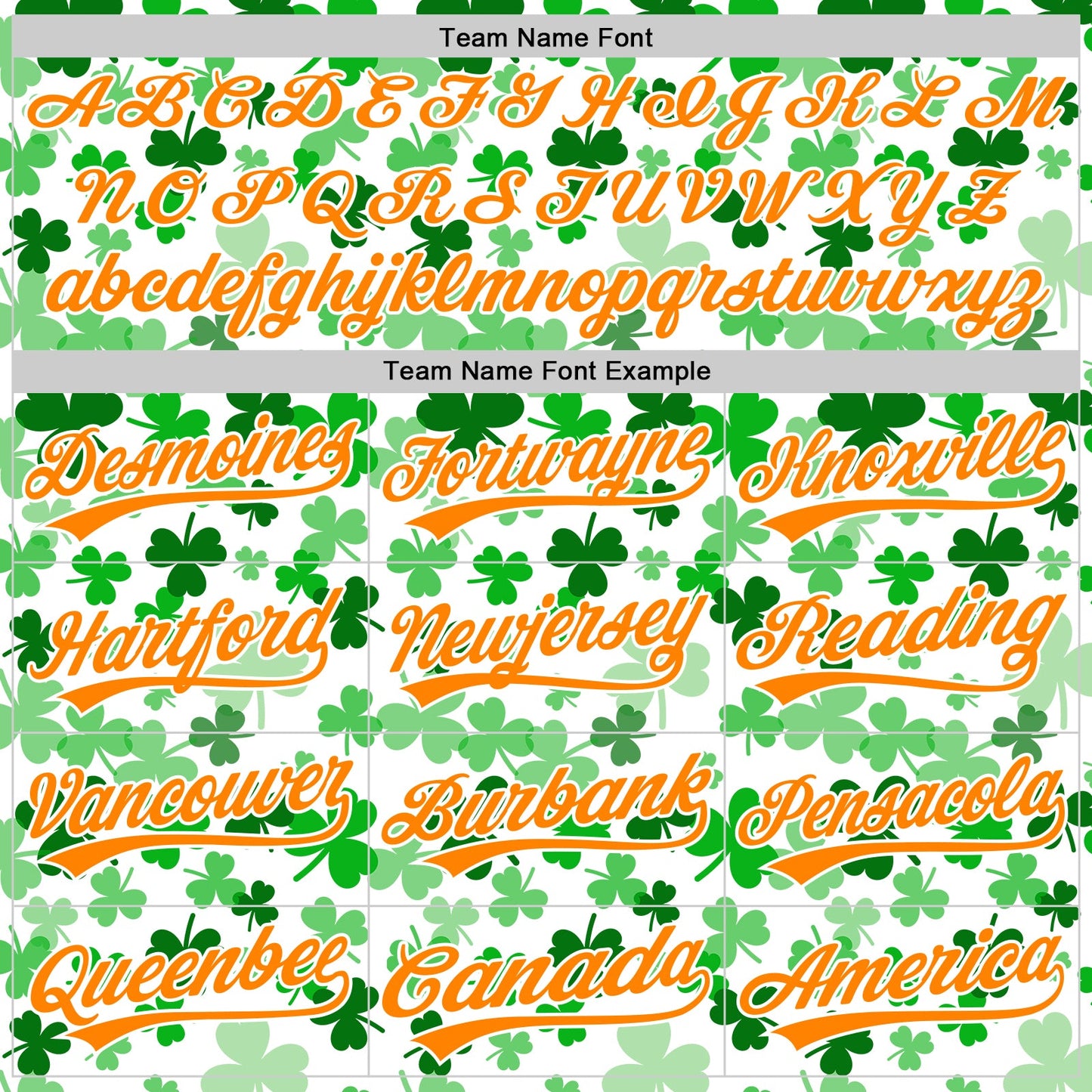 Custom White Bay Orange-Green 3D St. Patrick's Day Shamrock Authentic Baseball Jersey view 4