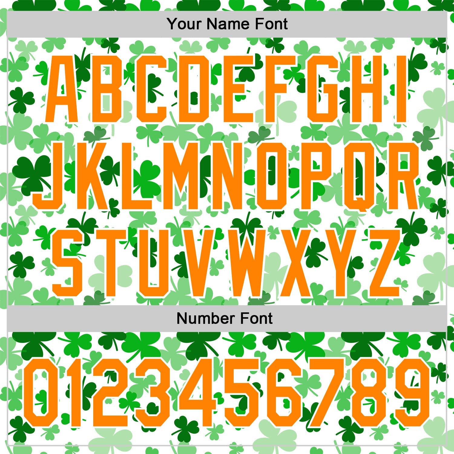 Custom White Bay Orange-Green 3D St. Patrick's Day Shamrock Authentic Baseball Jersey view 5