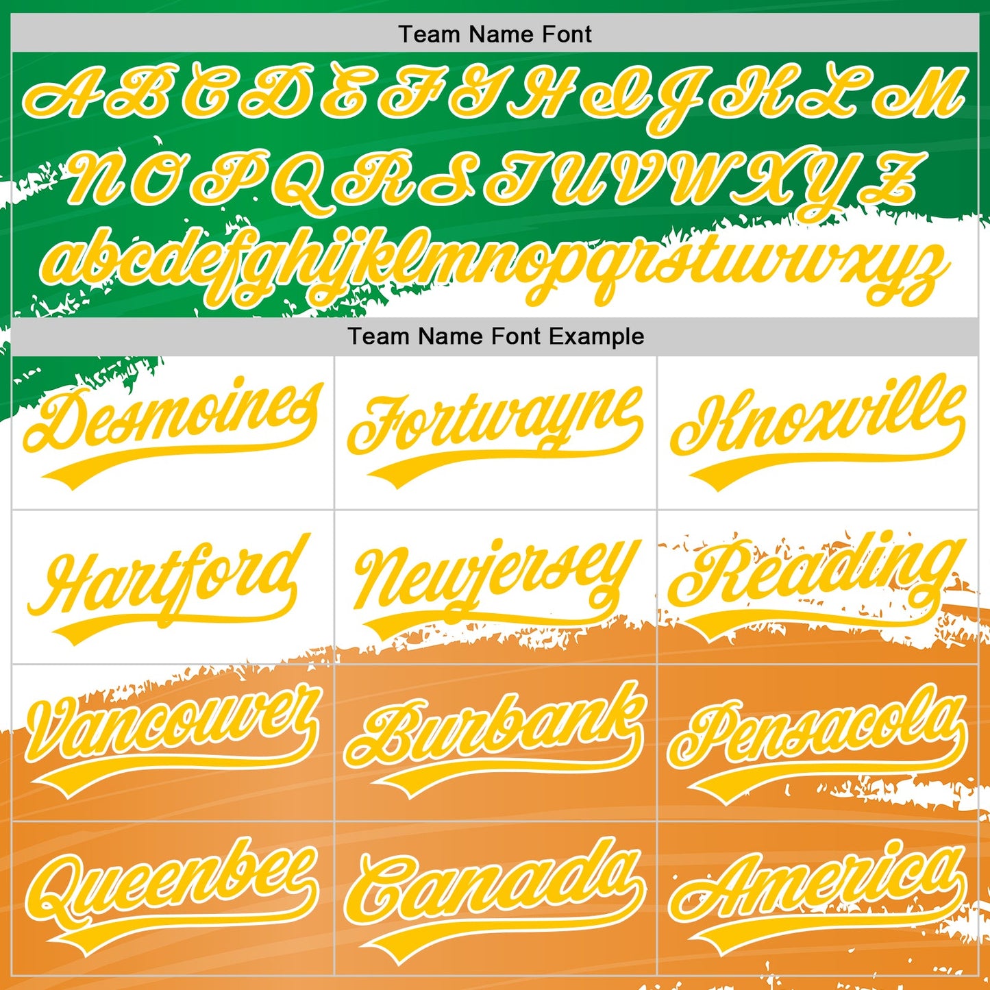 Custom Green Yellow-Texas Orange 3D St. Patrick's Day Shamrock Authentic Baseball Jersey view 4