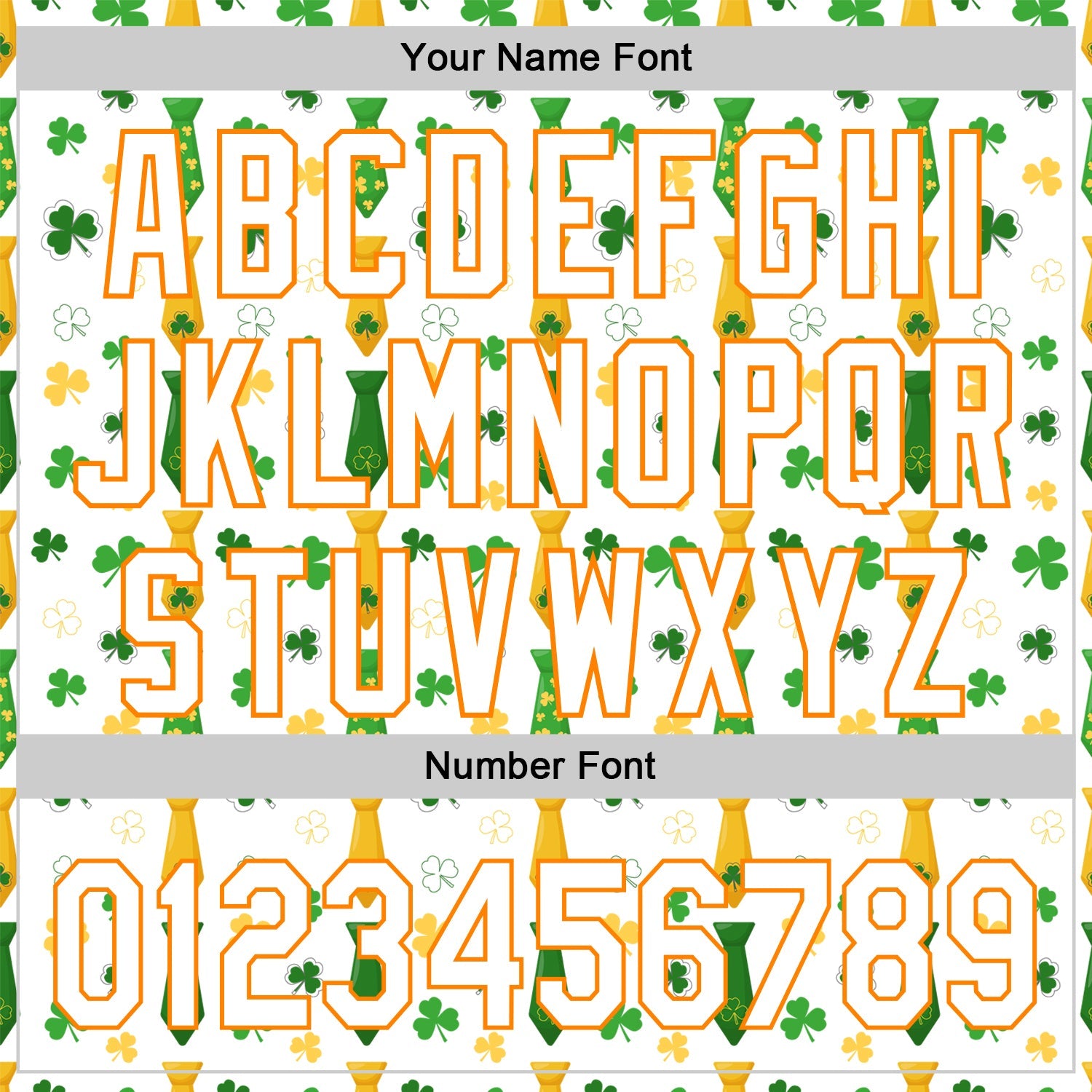 Custom White Bay Orange-Green 3D St. Patrick's Day Shamrock Authentic Baseball Jersey view 5