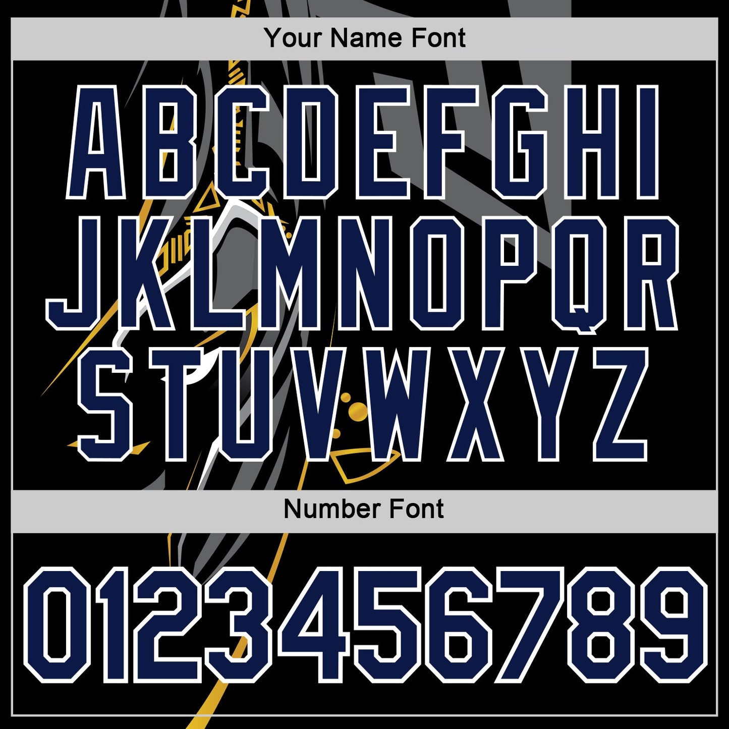 Custom Black Navy-White 3D Esports Performance T-Shirt view 4