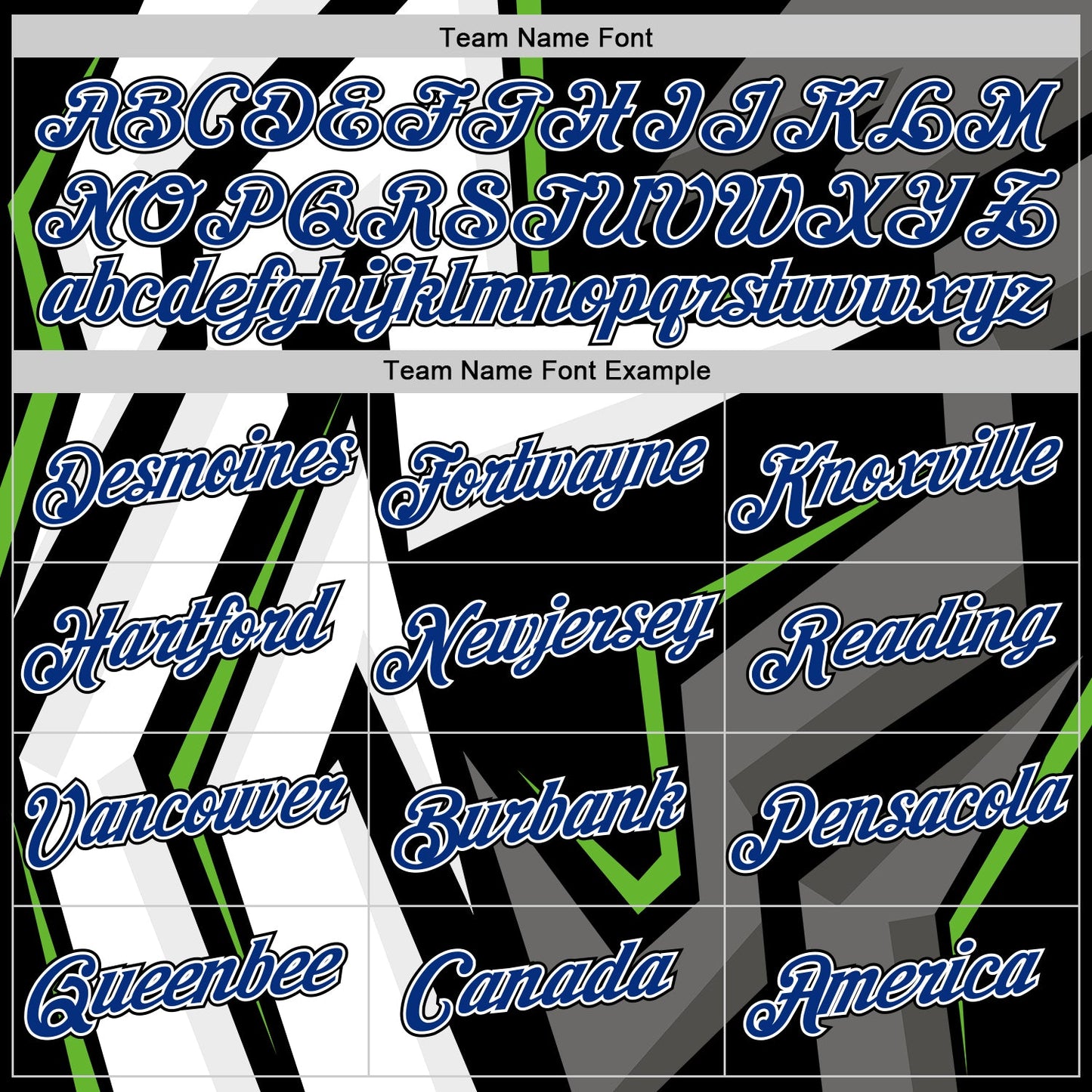 Custom Black Royal-White 3D Esports Performance T-Shirt view 3