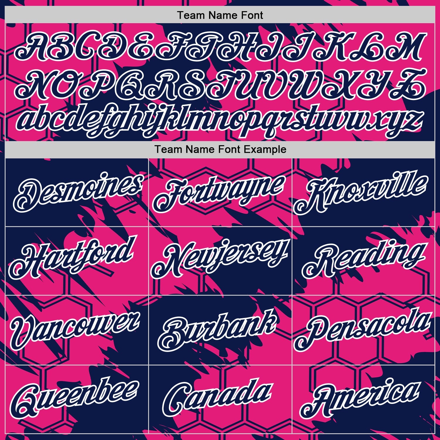 Custom Hot Pink Navy-White 3D Esports Performance T-Shirt view 3