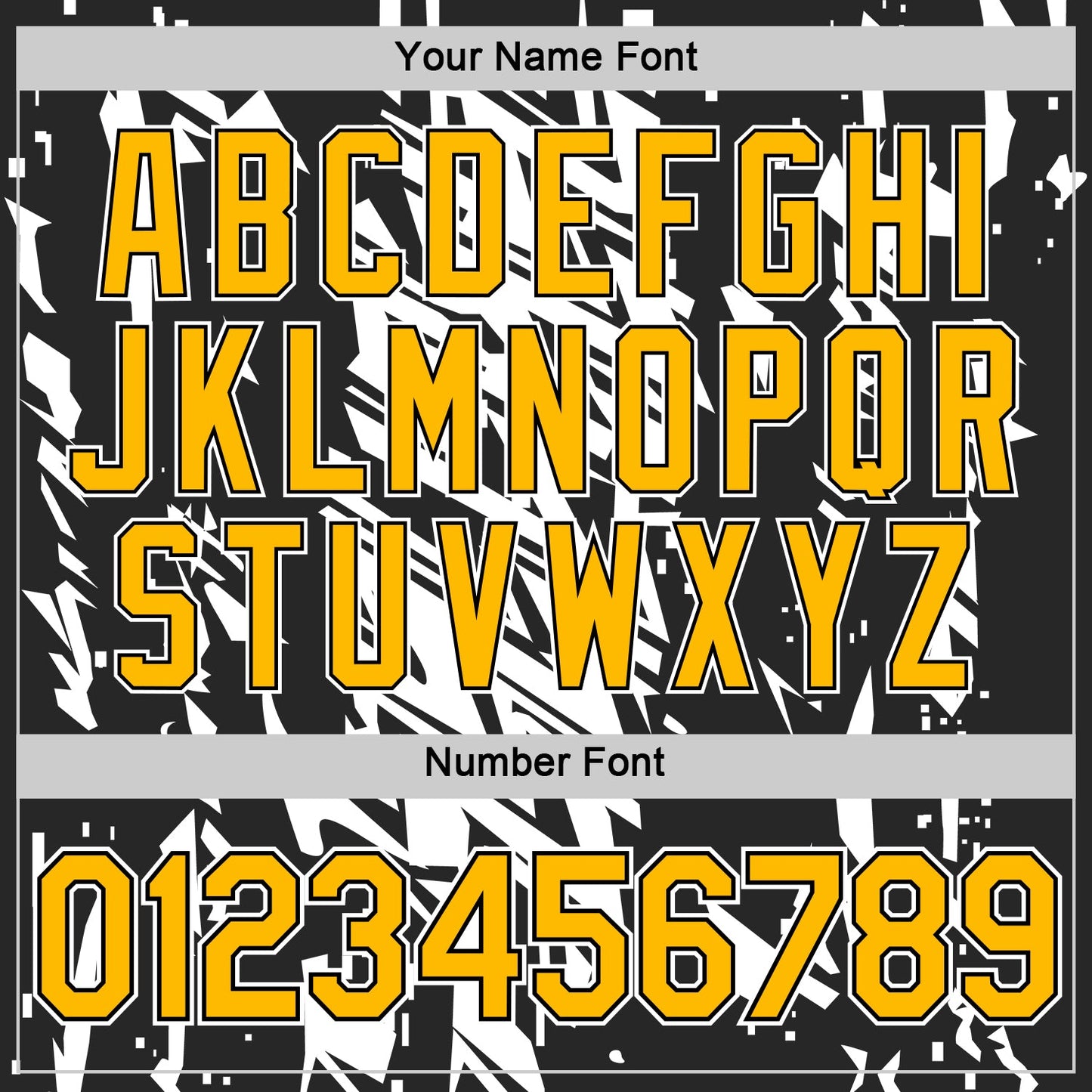 Custom Black Gold-White 3D Esports Performance T-Shirt view 4