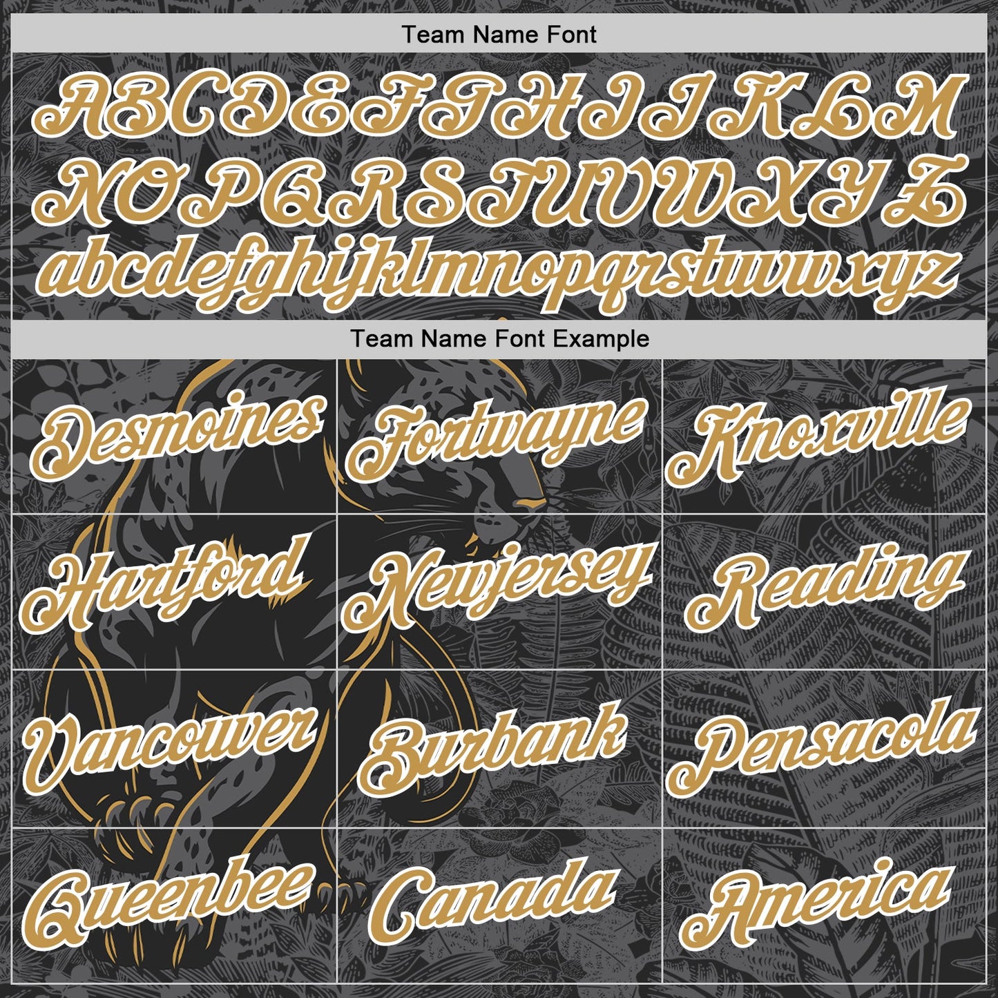 Custom Black Old Gold-Steel Gray 3D Esports Leopard Performance T-Shirt view 3