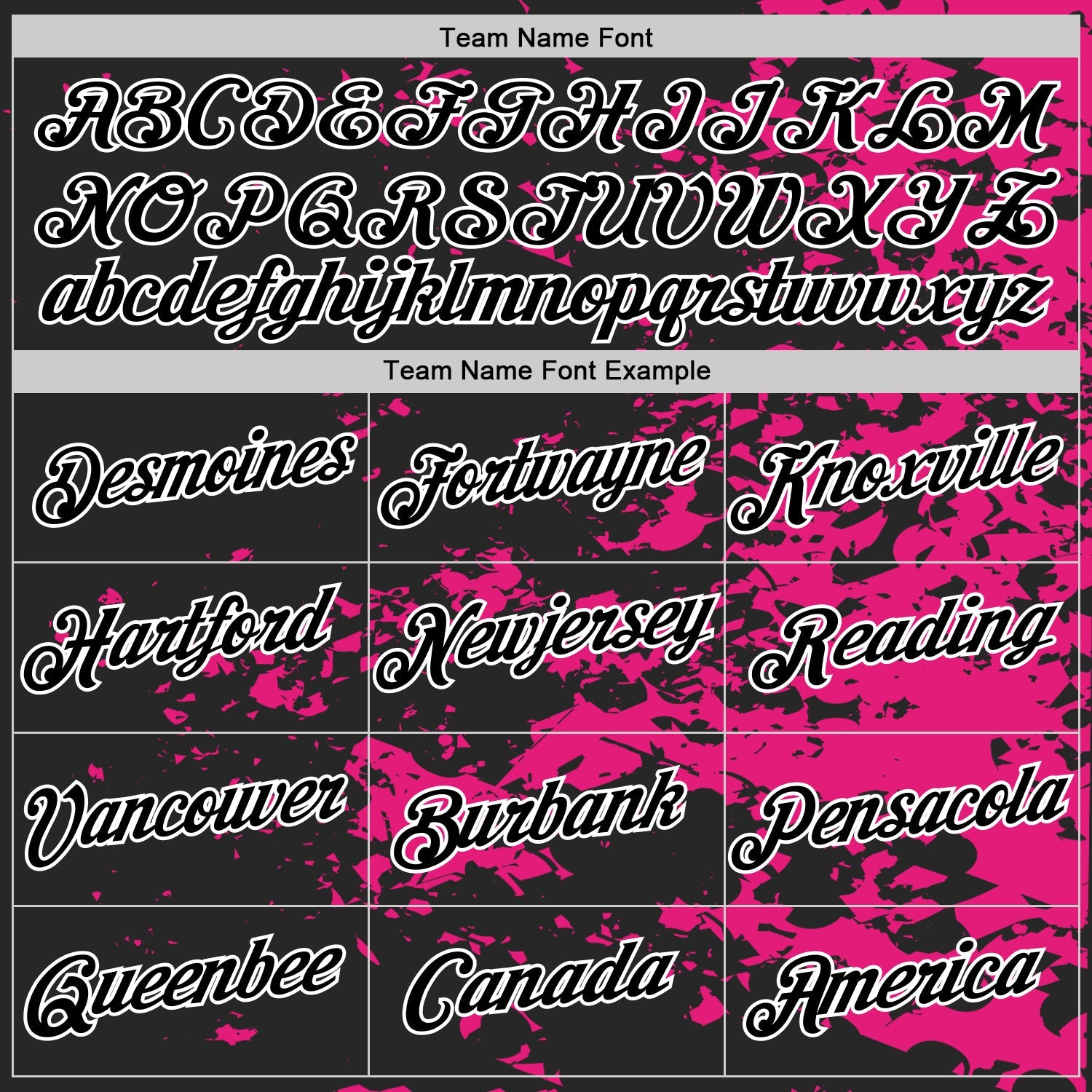 Custom Black Hot Pink-White 3D Esports Performance T-Shirt view 3