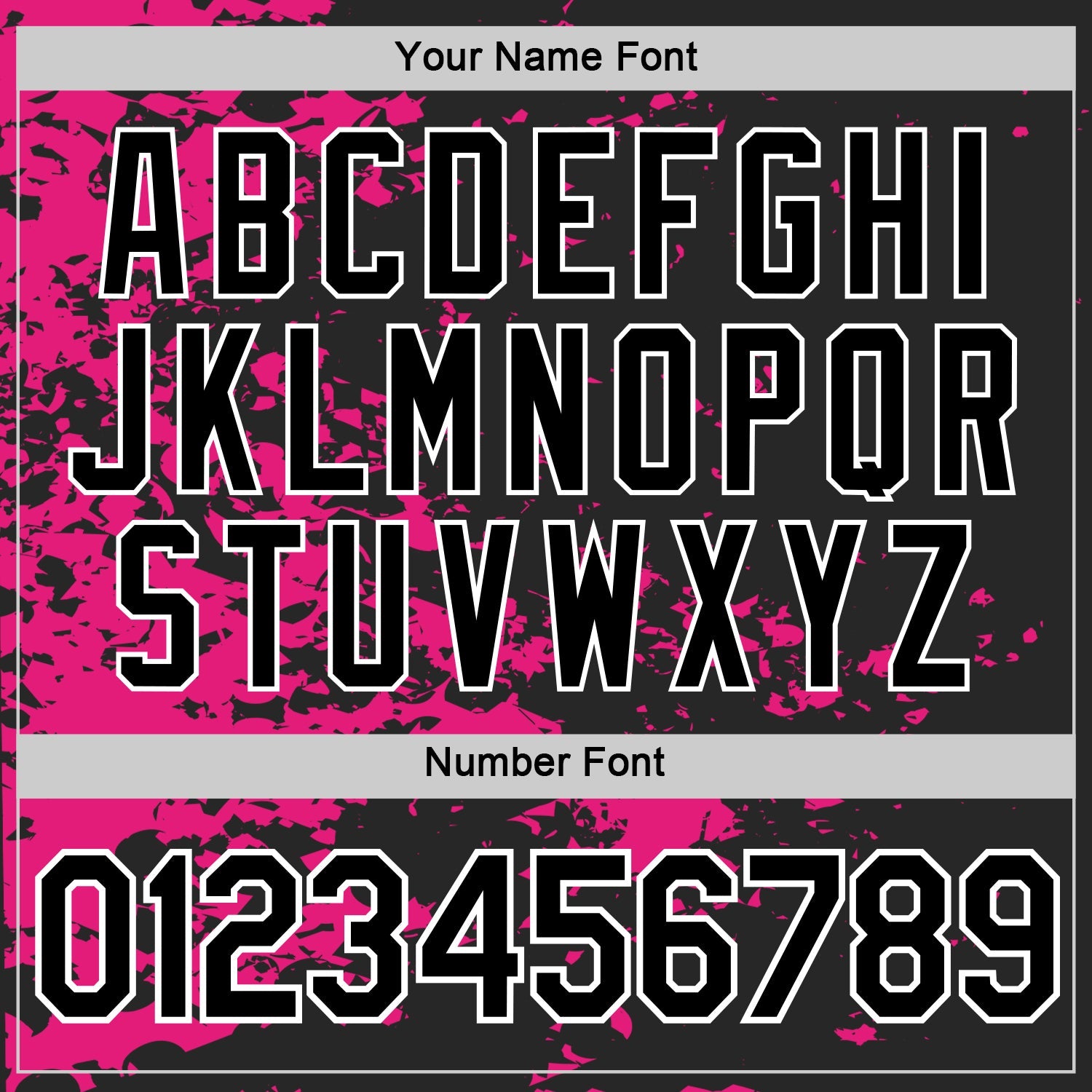 Custom Black Hot Pink-White 3D Esports Performance T-Shirt view 4