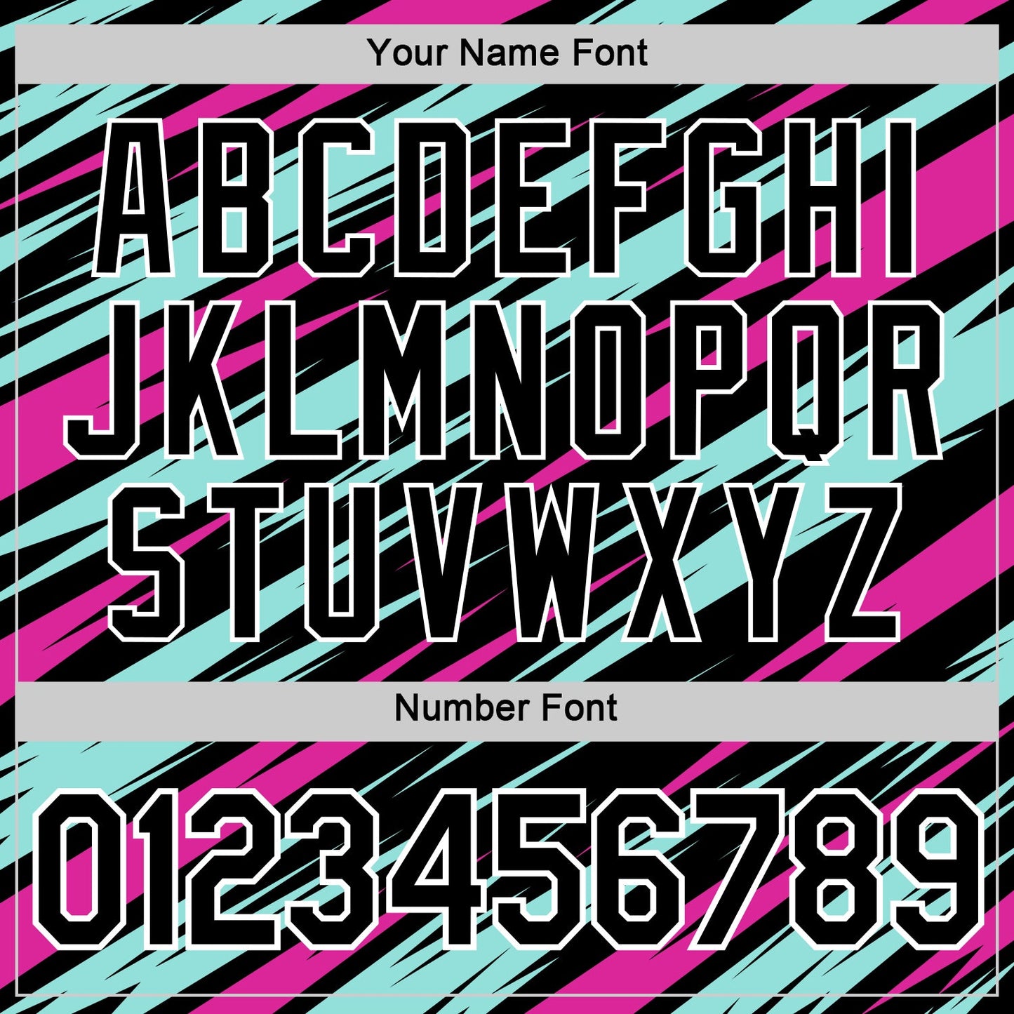 Custom Black Ice Blue-Deep Pink 3D Esports Performance T-Shirt view 4