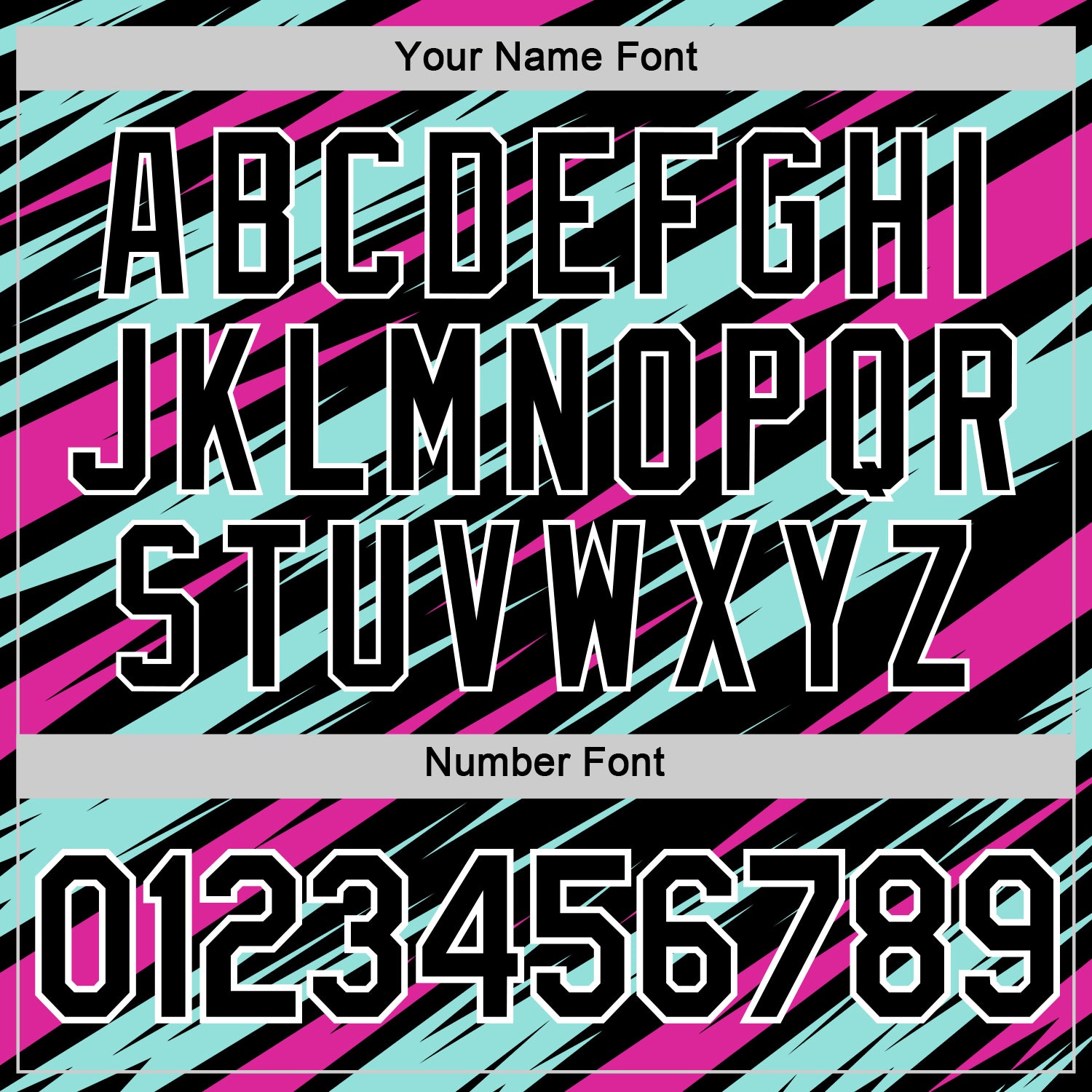 Custom Black Ice Blue-Deep Pink 3D Esports Performance T-Shirt view 4