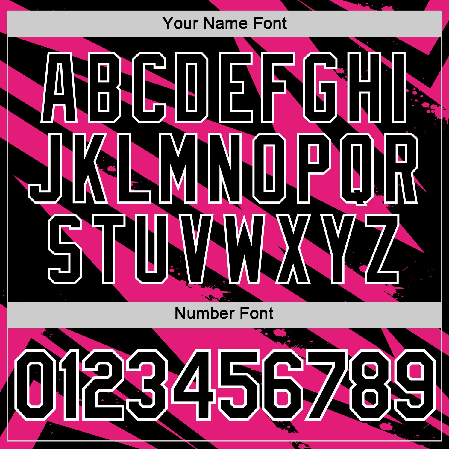 Custom Black Hot Pink-White 3D Esports Performance T-Shirt view 4