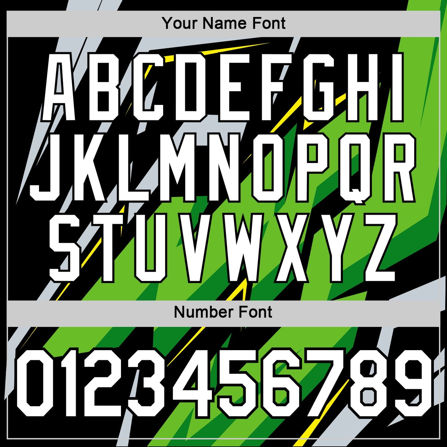 Custom Black Aurora Green Silver-Light Yellow 3D Esports Performance T-Shirt view 4