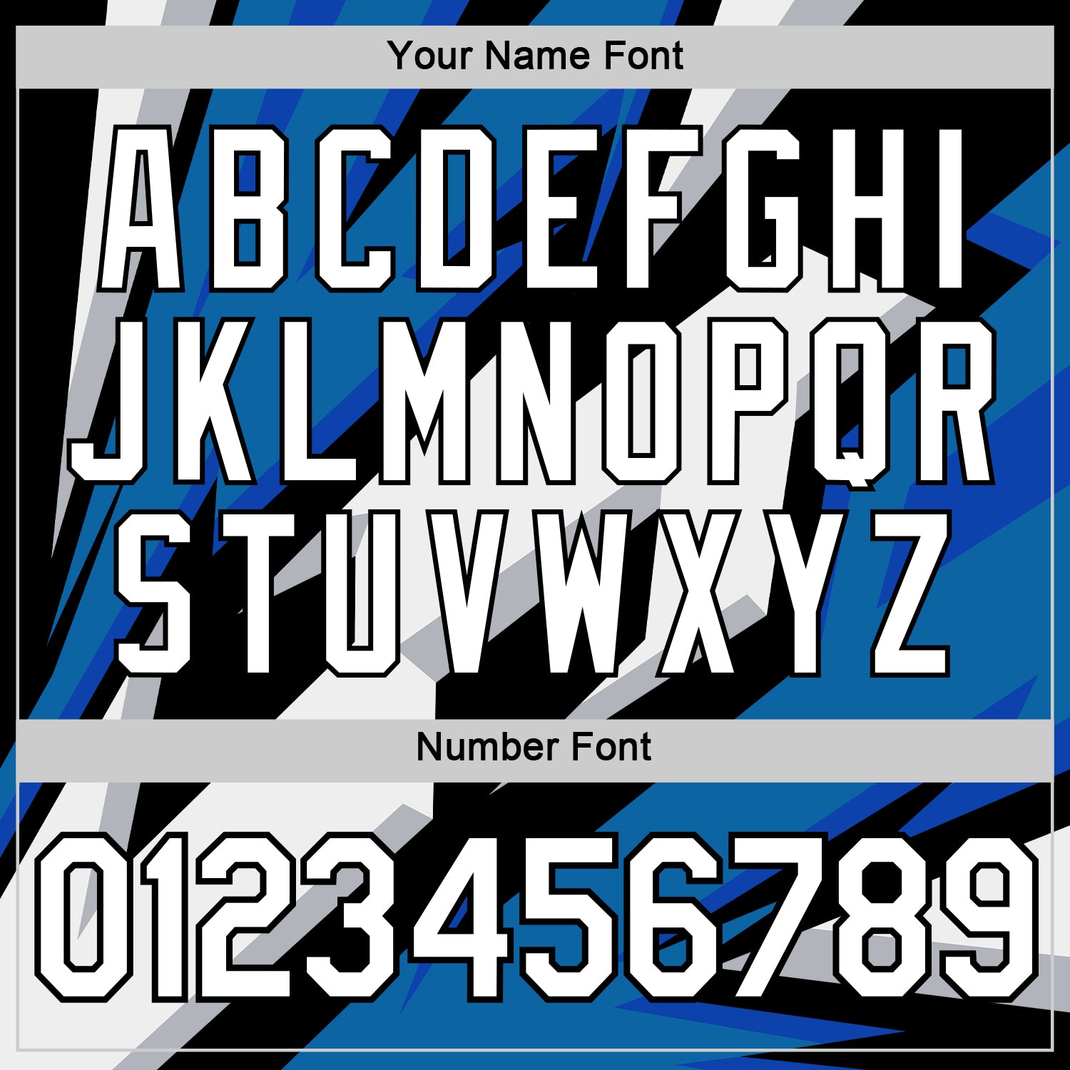 Custom Black White-Blue 3D Esports Performance T-Shirt view 4
