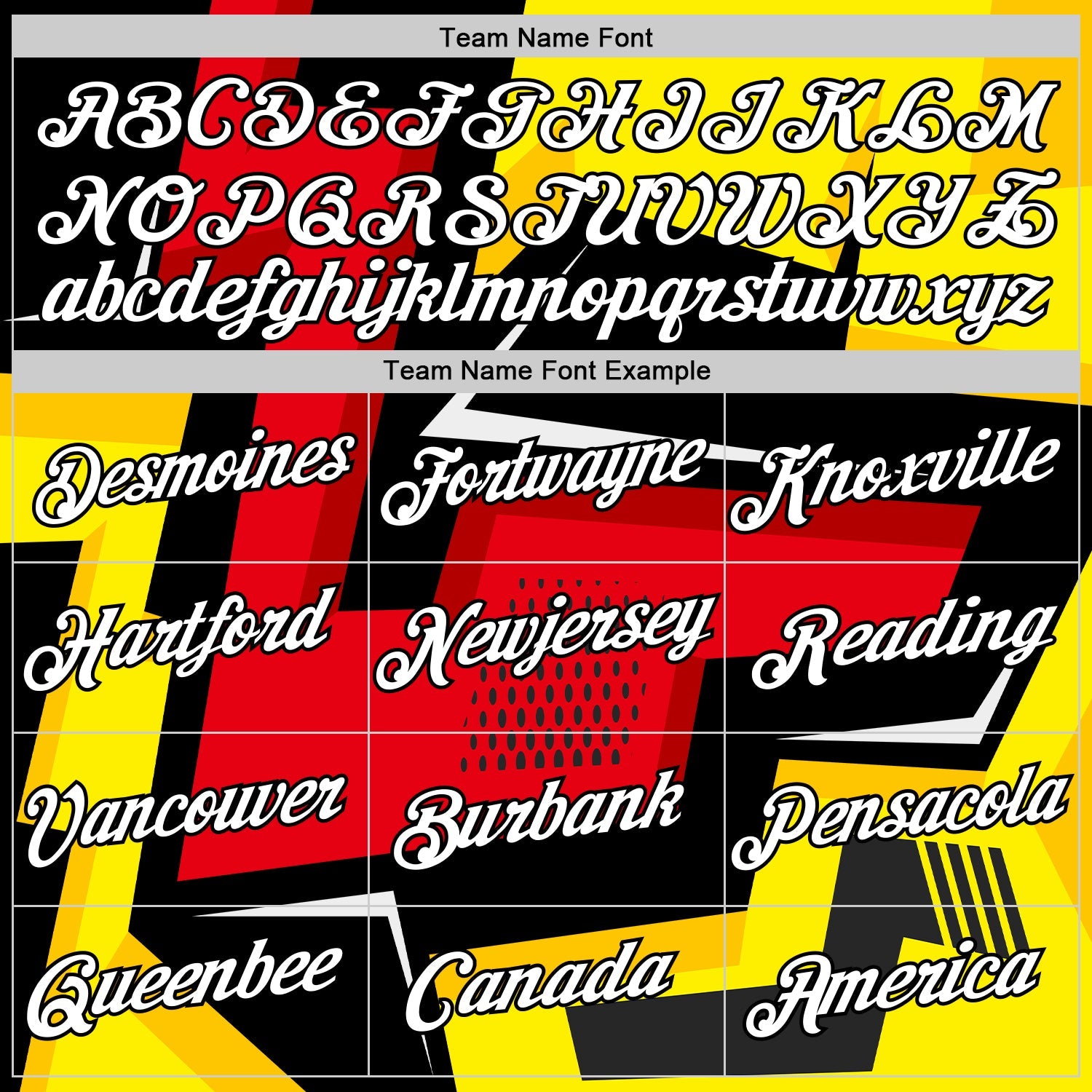 Custom Black Red-Yellow 3D Esports Performance T-Shirt view 3
