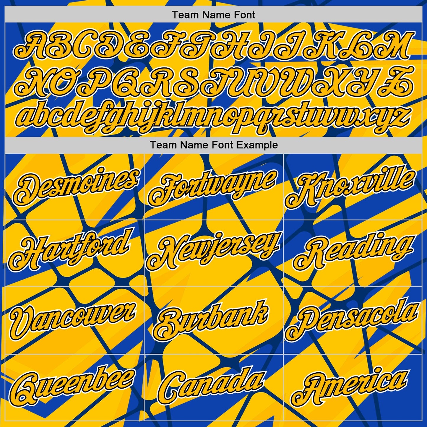 Custom Thunder Blue Gold-Black 3D Esports Performance T-Shirt view 3