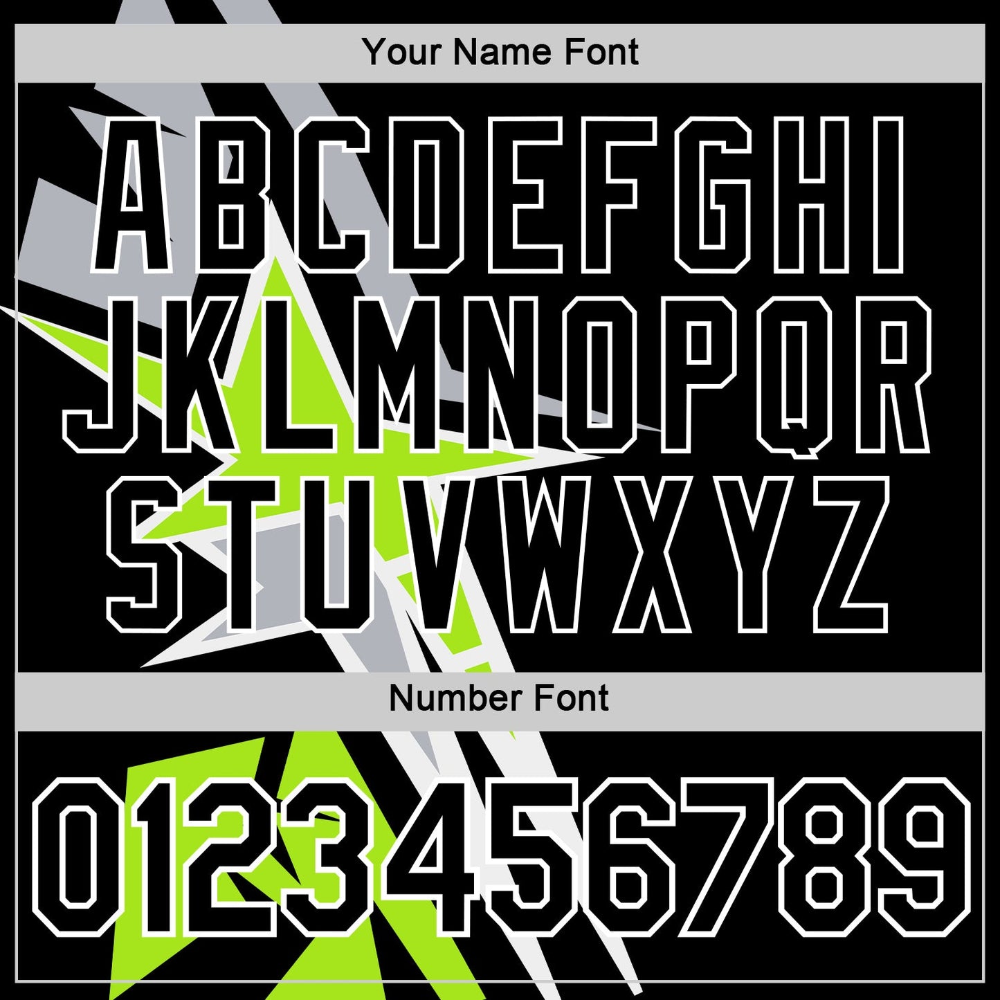 Custom Black Neon Green-Gray 3D Esports Performance T-Shirt view 4