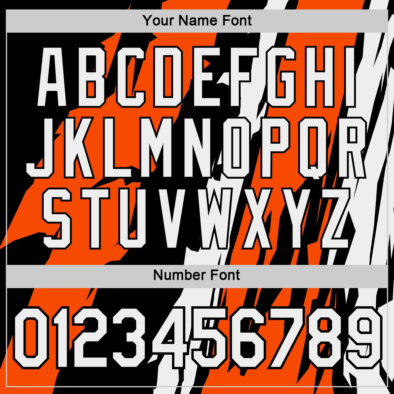 Custom Black White-Orange 3D Esports Performance T-Shirt view 4