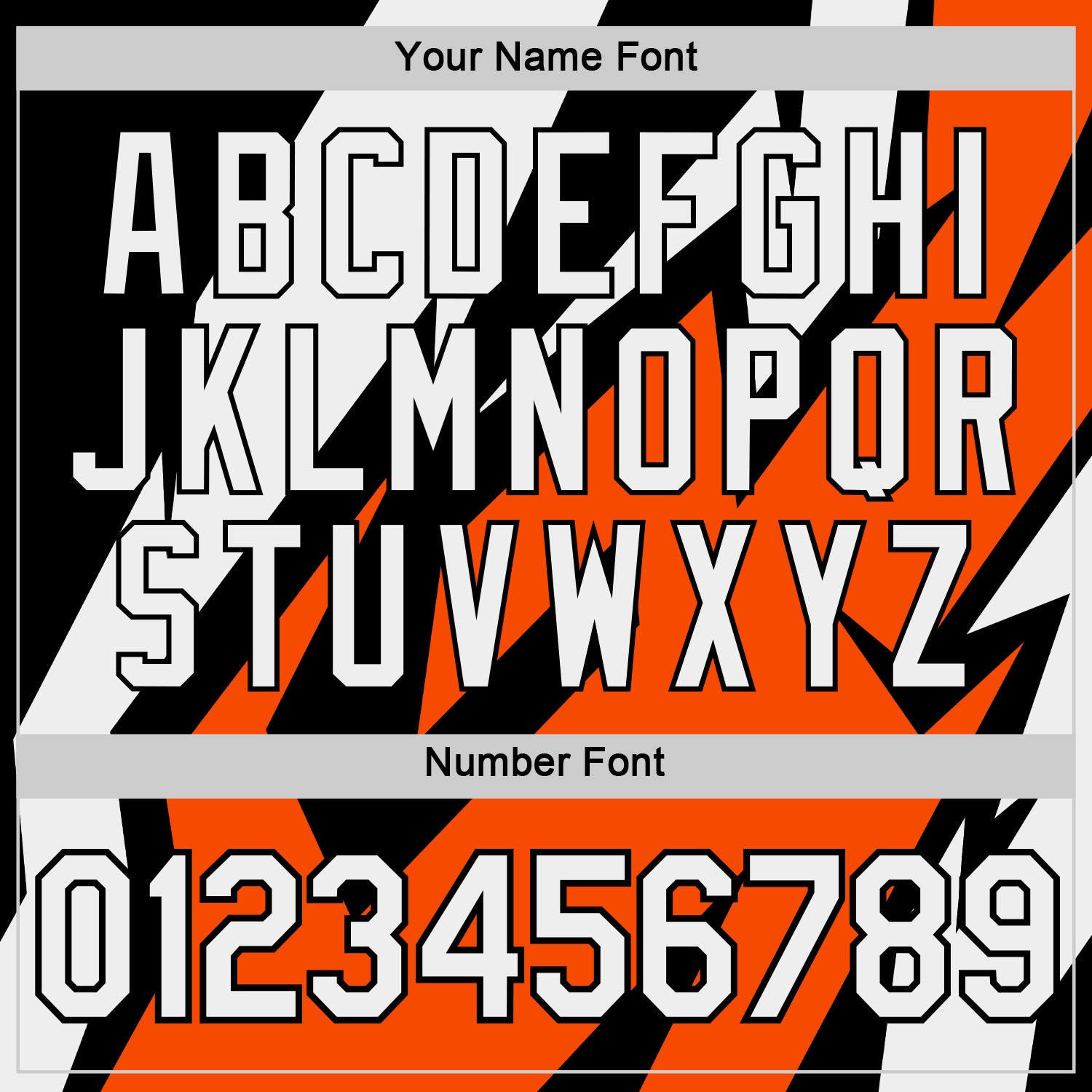 Custom Black White-Orange 3D Esports Performance T-Shirt view 4