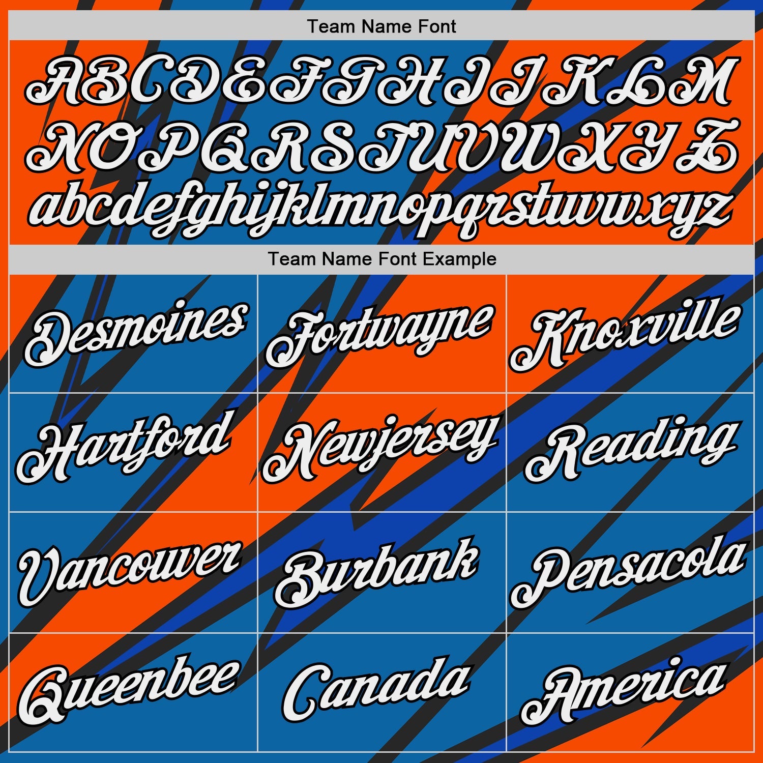 Custom Thunder Blue Orange-Black 3D Esports Performance T-Shirt view 3