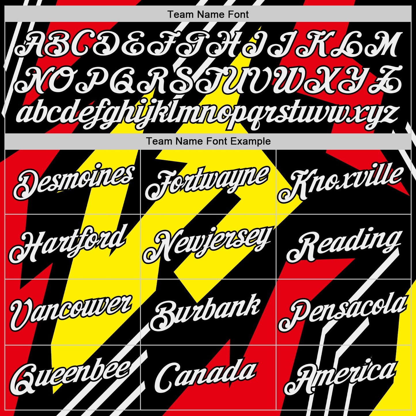 Custom Black Light Yellow-Fire Red 3D Esports Performance T-Shirt view 3