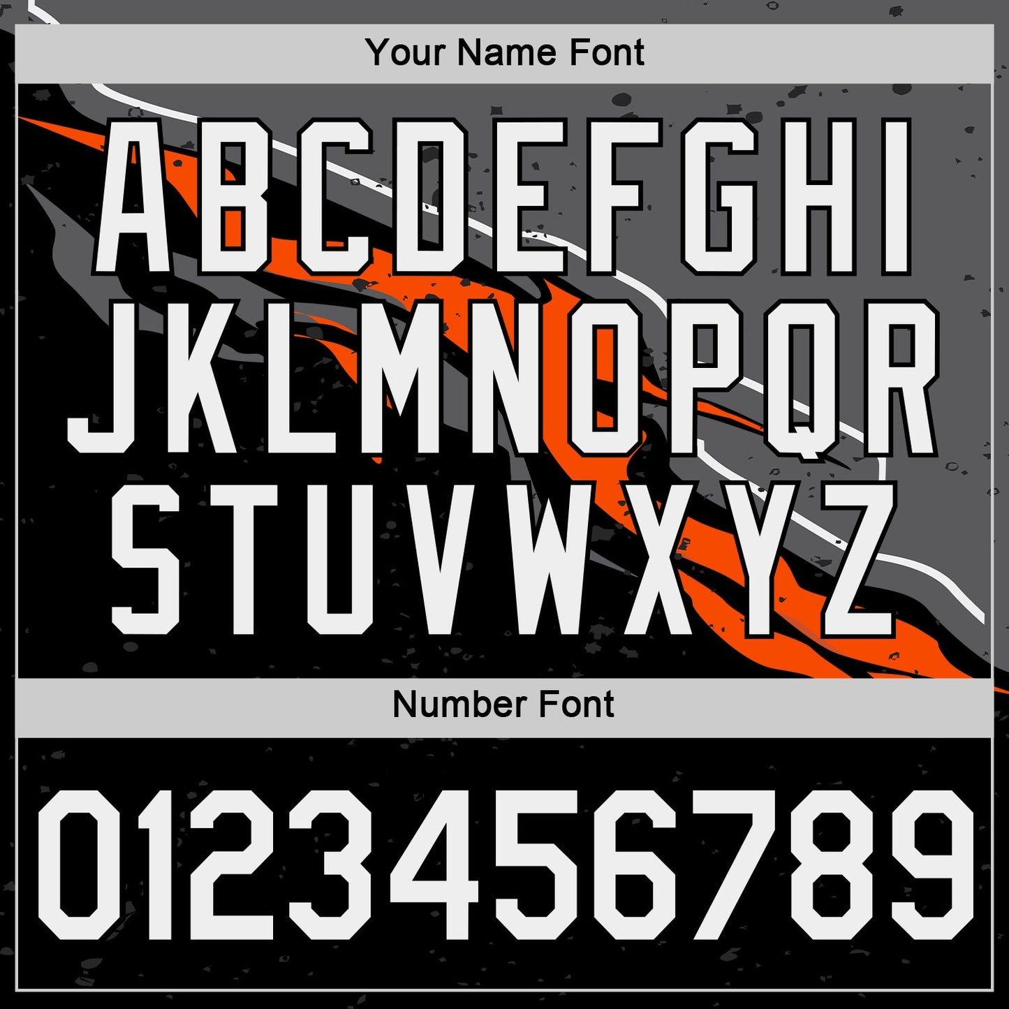 Custom Black Orange-Steel Gray 3D Esports Performance T-Shirt view 4