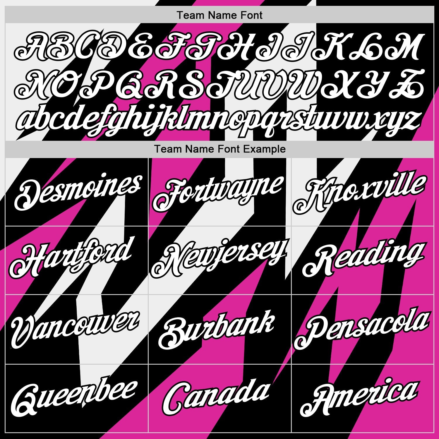 Custom Black White-Hot Pink 3D Esports Performance T-Shirt view 3