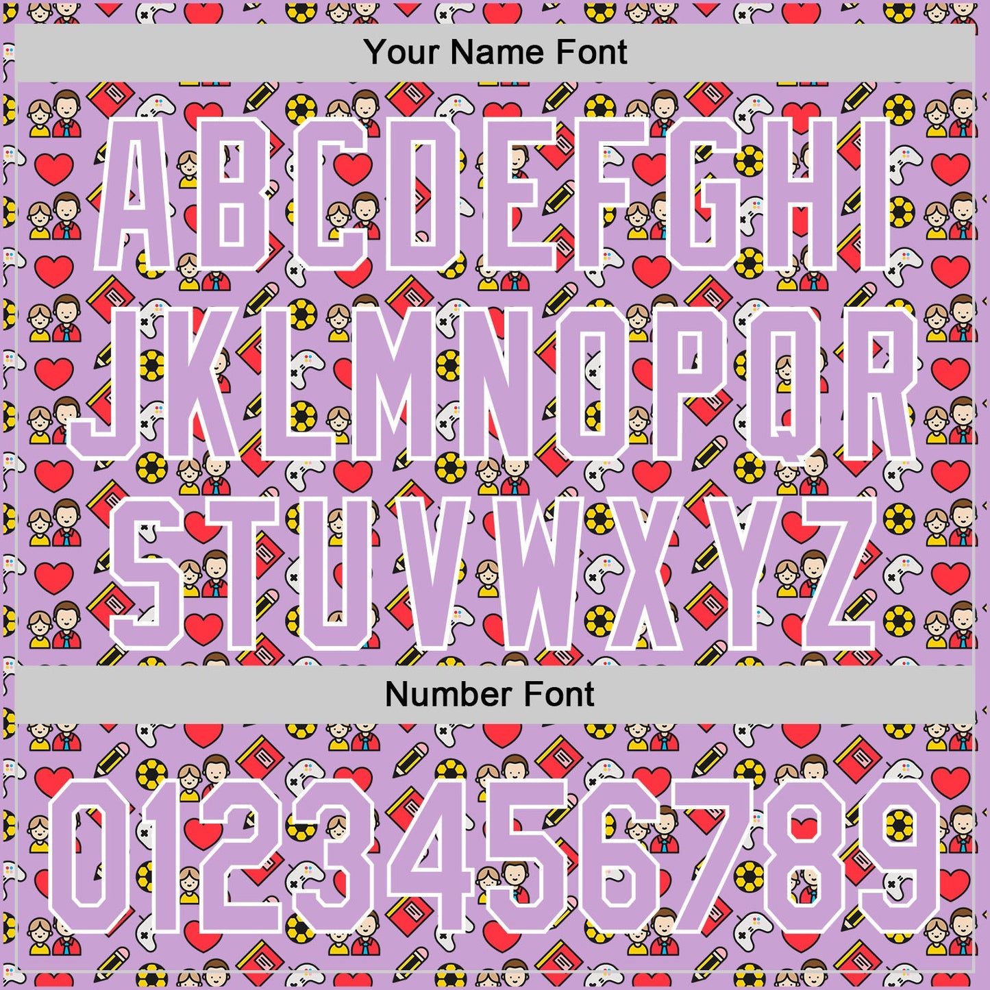 Custom Light Purple White 3D Pattern Design Father's Day Family Love Authentic Baseball Jersey view 5