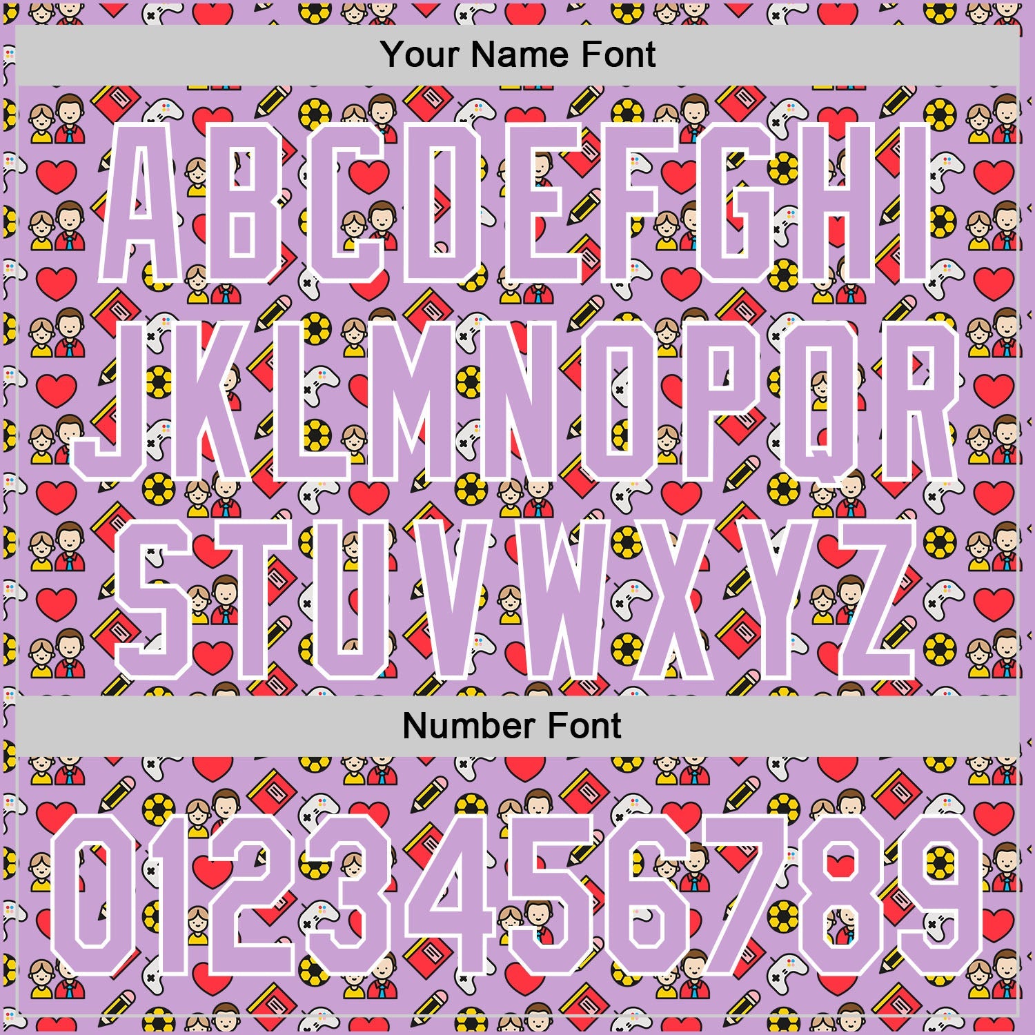 Custom Light Purple White 3D Pattern Design Father's Day Family Love Authentic Baseball Jersey view 5