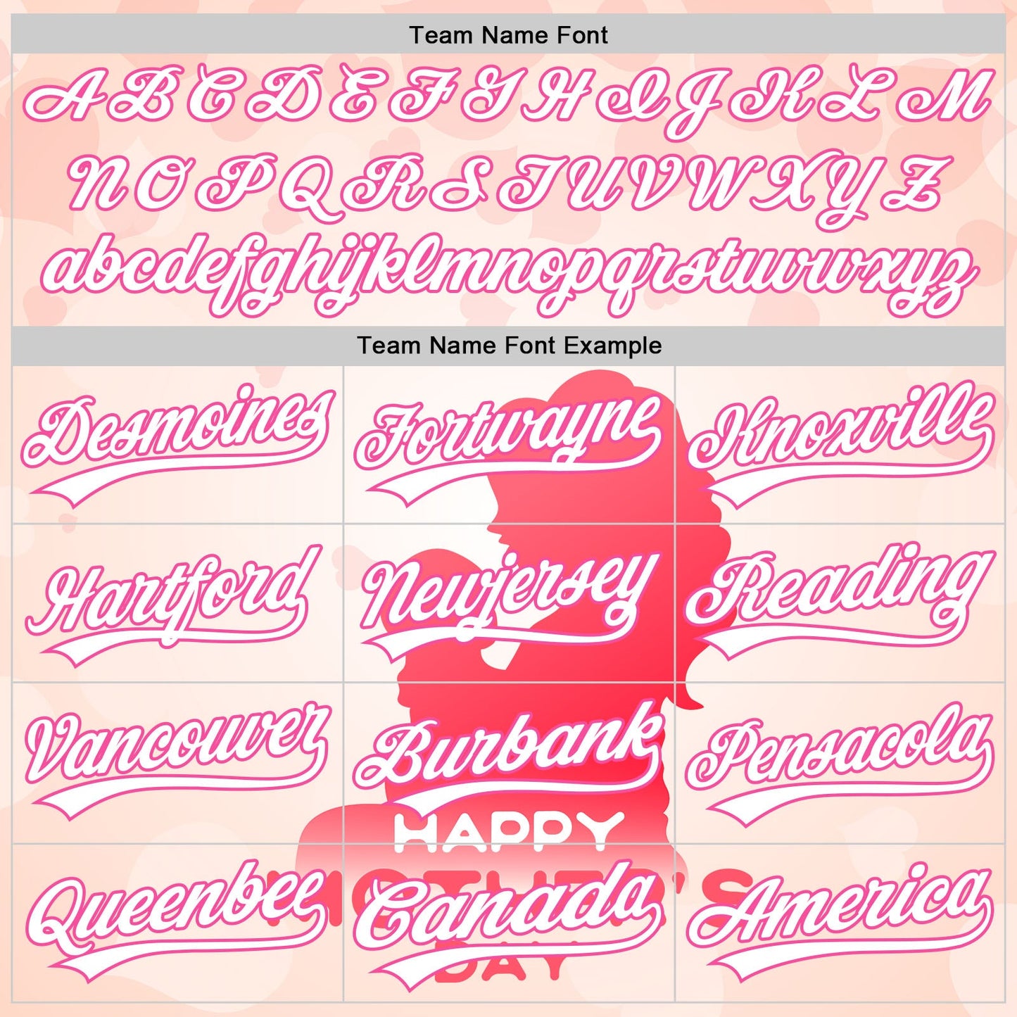 Custom Cream White-Pink 3D Pattern Design Mother's Day Family Love Authentic Baseball Jersey view 4