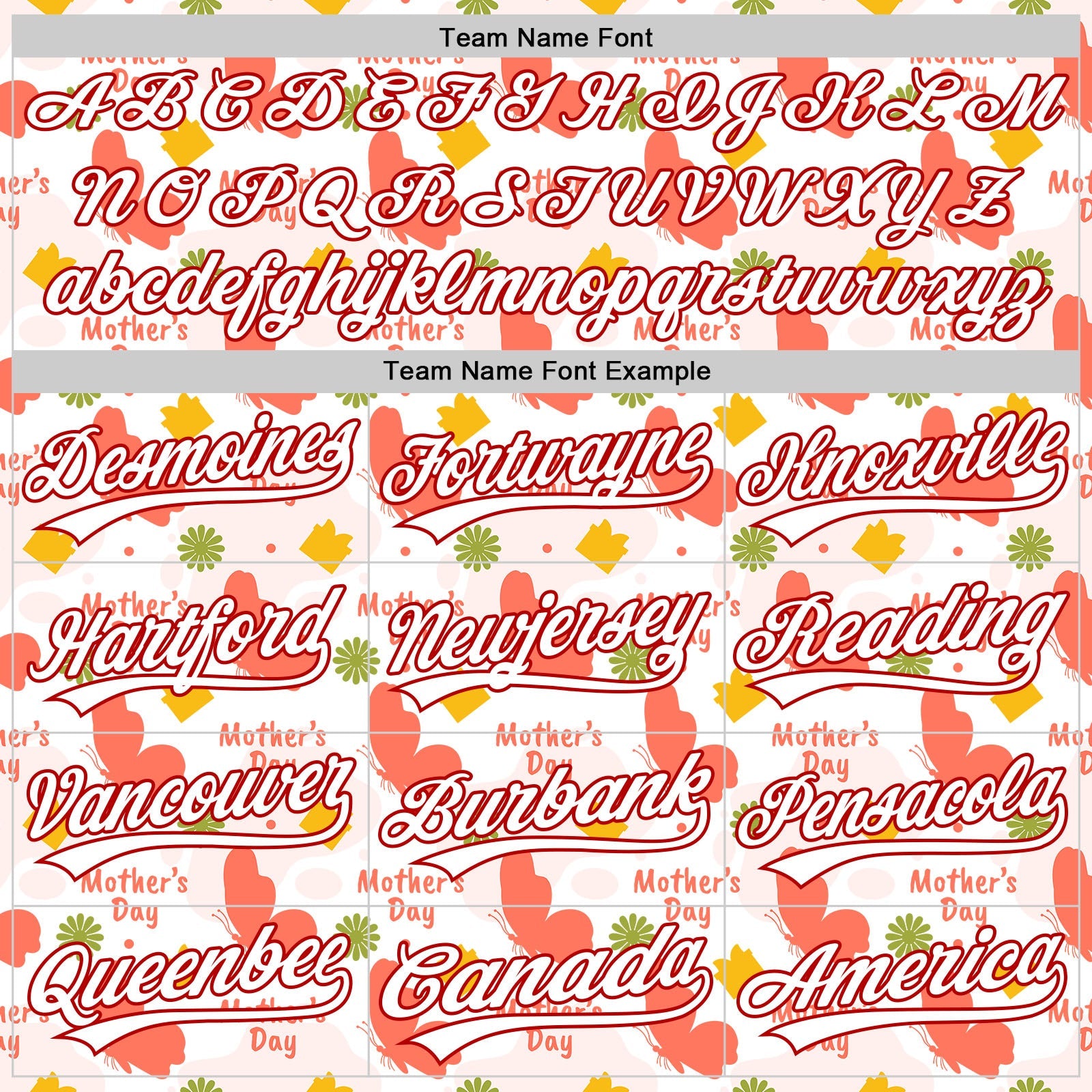 Custom White Red 3D Pattern Design Mother's Day Love Authentic Baseball Jersey view 4