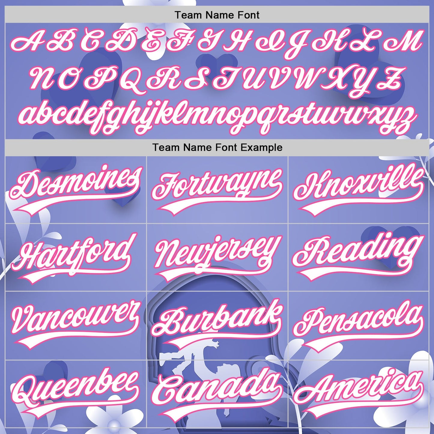 Custom Light Purple White-Pink 3D Pattern Design Mother's Day Family Love Authentic Baseball Jersey view 4