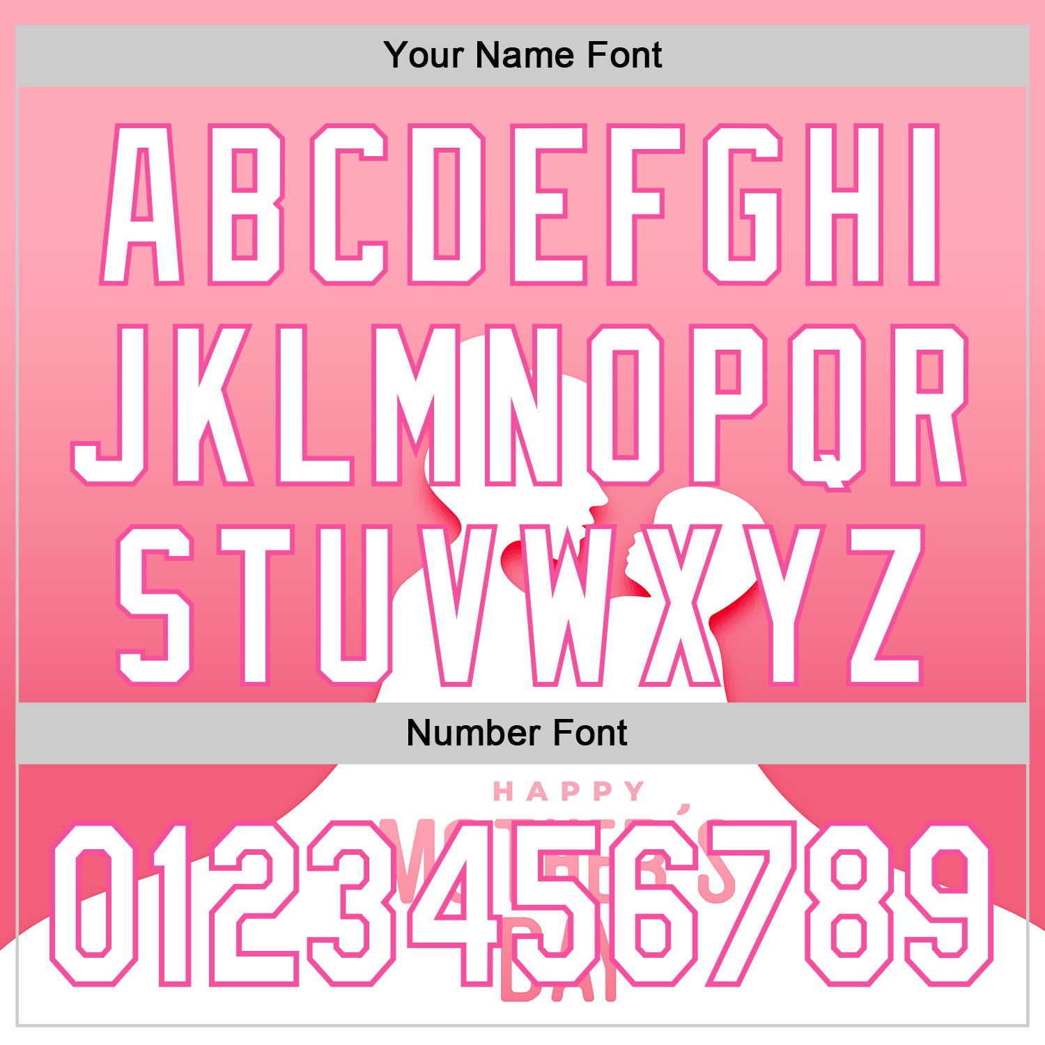 Custom Light Pink White-Pink 3D Pattern Design Mother's Day Family Love Authentic Baseball Jersey view 5