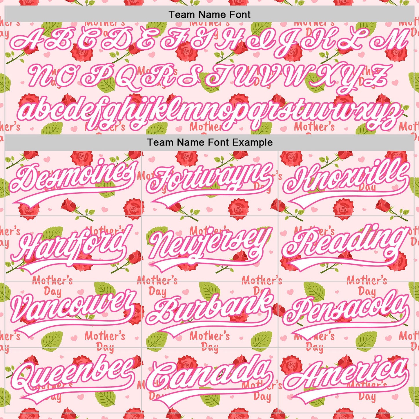 Custom Light Pink White-Pink 3D Pattern Design Mother's Day Flower Authentic Baseball Jersey view 4