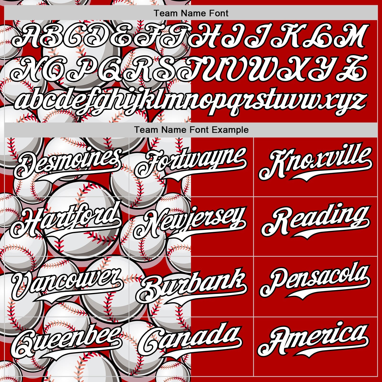 Custom Red White-Black Comic Doodle Ballgame 3D Pattern Design Authentic Baseball Jersey view 4