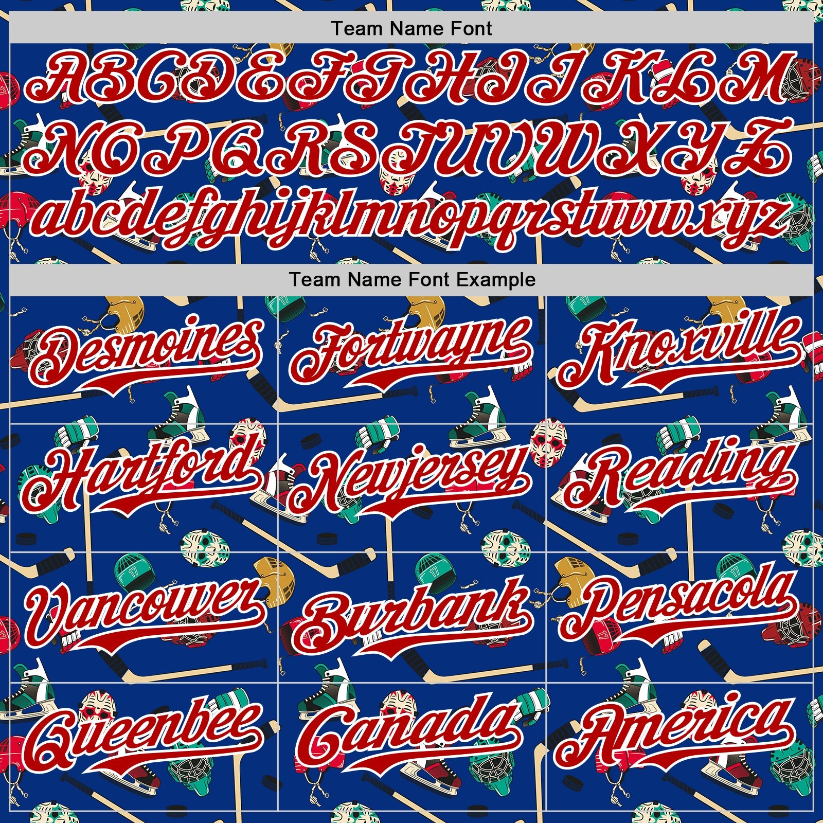 Custom Royal Red-White Comic Doodle Ballgame 3D Pattern Design Authentic Baseball Jersey view 4
