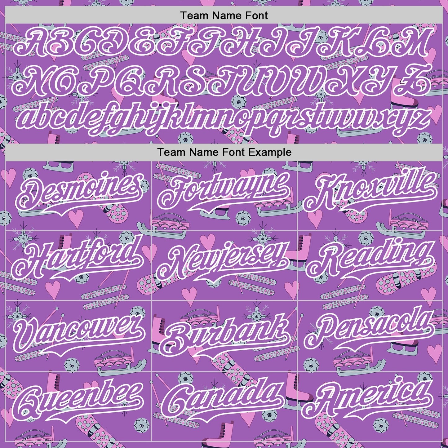 Custom Medium Purple White Comic Doodle Ballgame 3D Pattern Design Authentic Baseball Jersey view 4