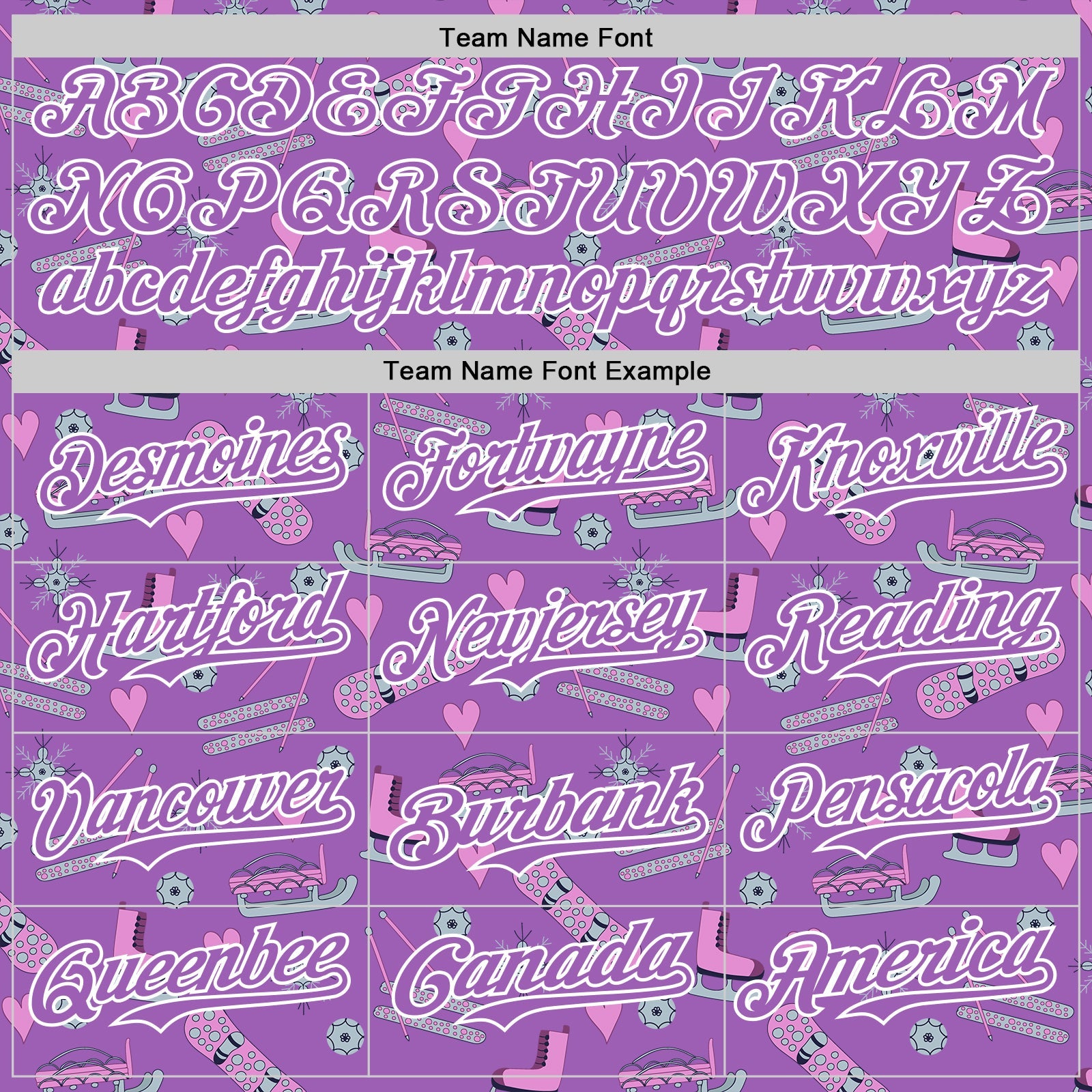 Custom Medium Purple White Comic Doodle Ballgame 3D Pattern Design Authentic Baseball Jersey view 4