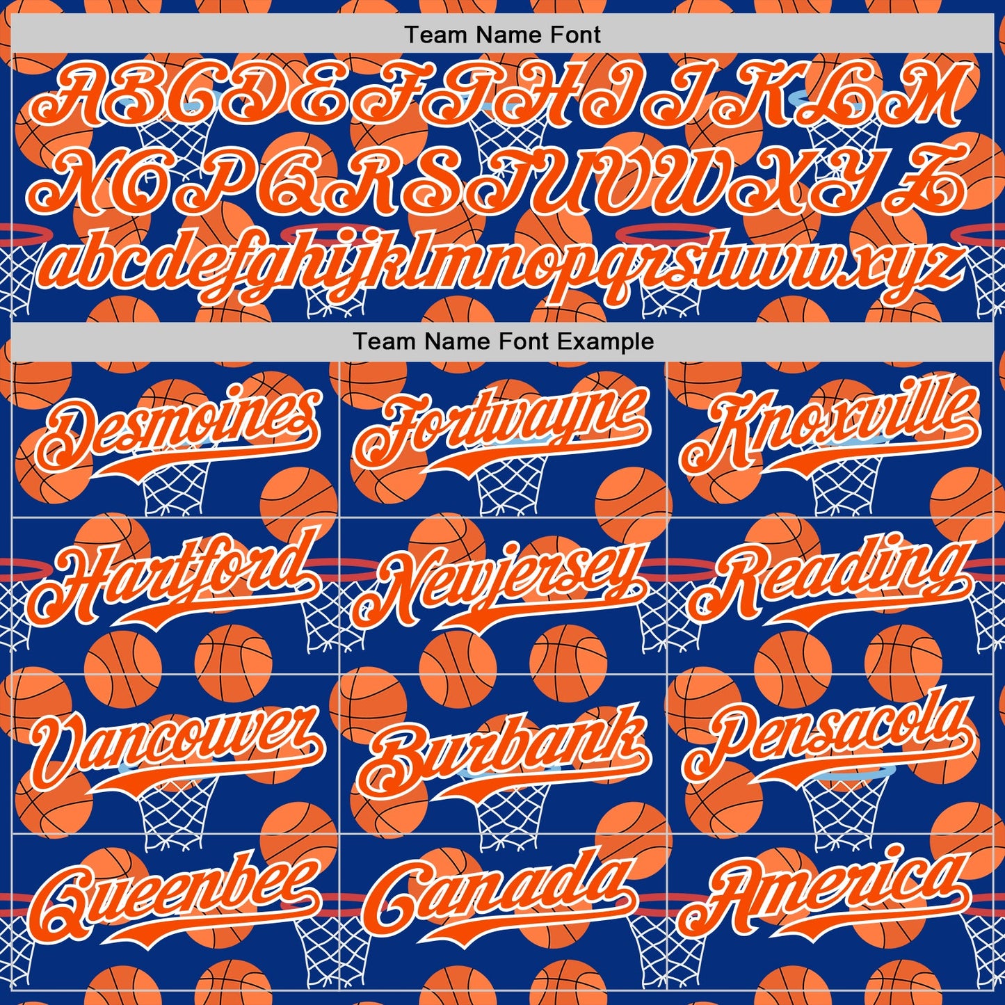 Custom Royal Orange-White Comic Doodle Ballgame 3D Pattern Design Authentic Baseball Jersey view 4